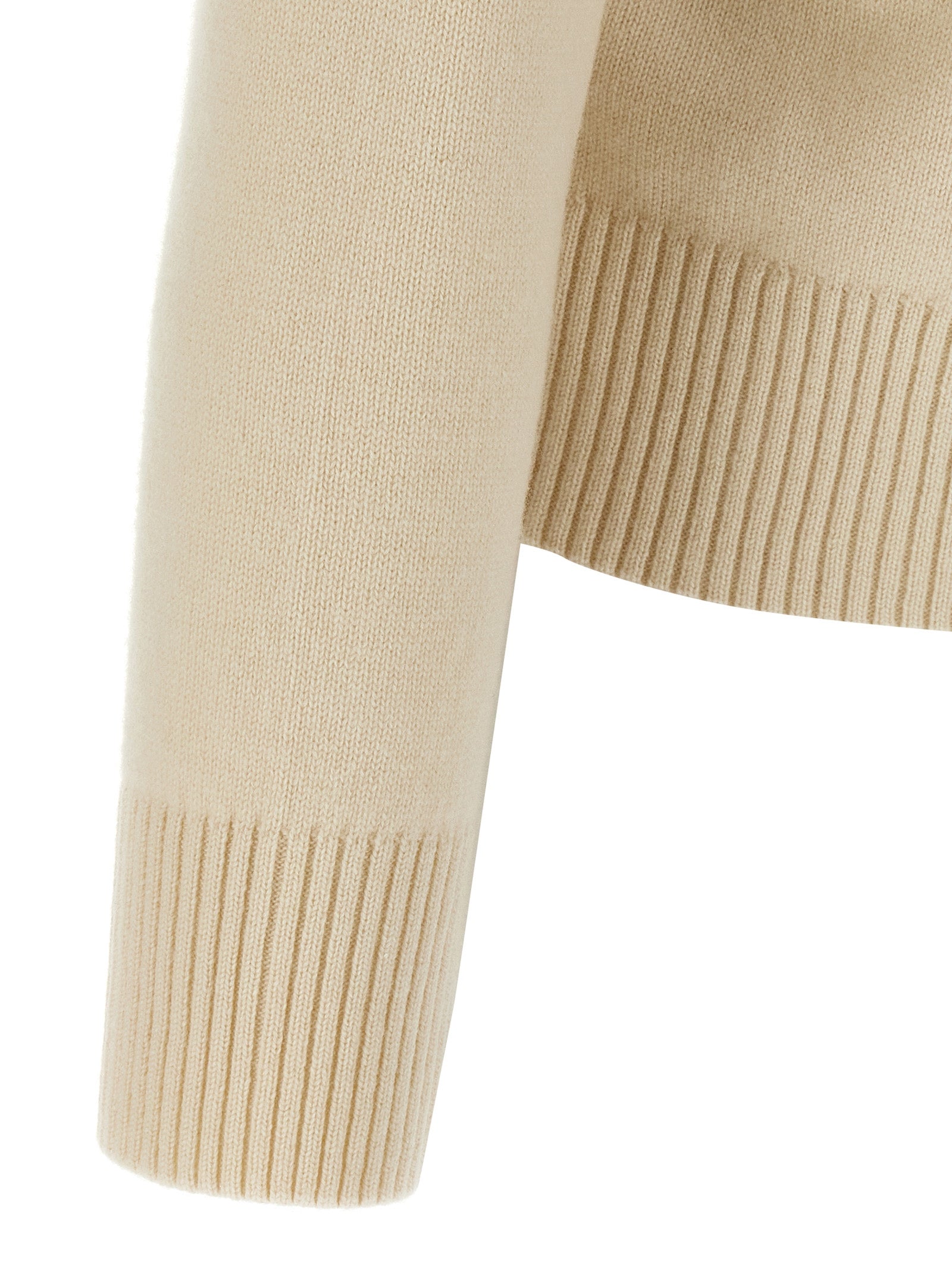 Ami Paris Puff Logo Patch Sweater