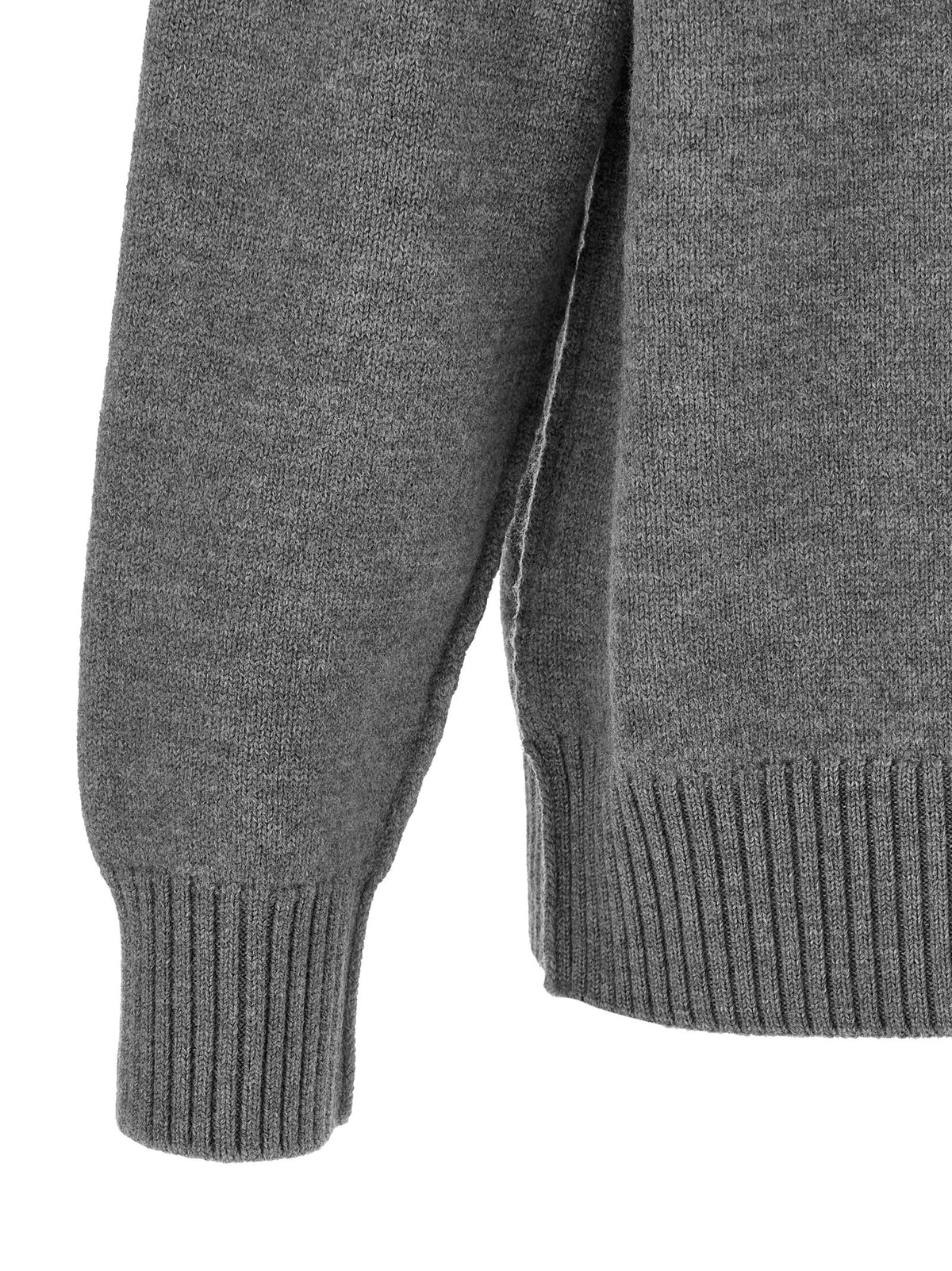 Ami Paris Grey 'Ami De Coeur' Sweater