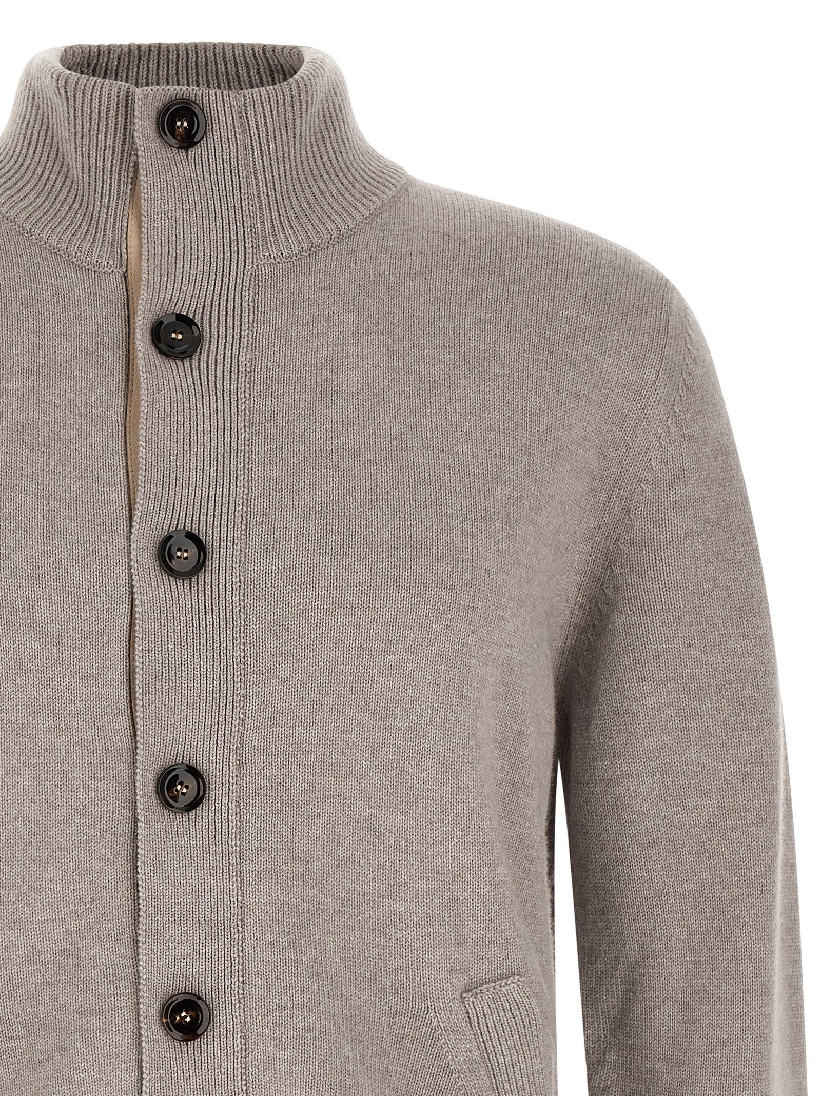 Brioni Cardigan With Price List Collar