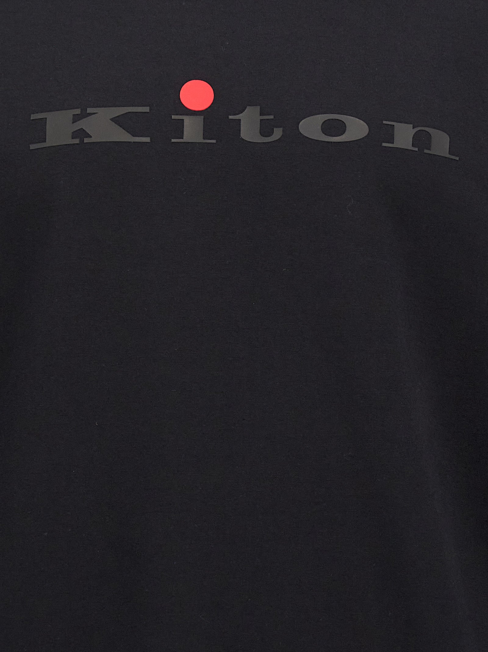 Kiton Logo Print Hoodie