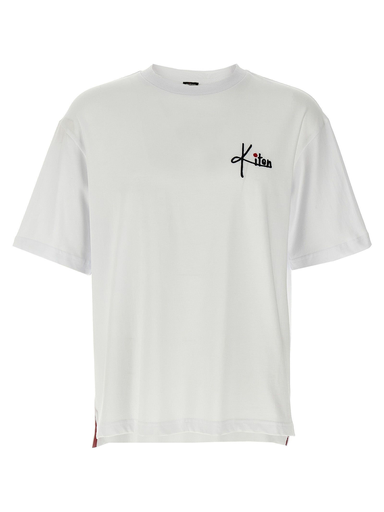 Kiton Embroidery Logo T-Shirt