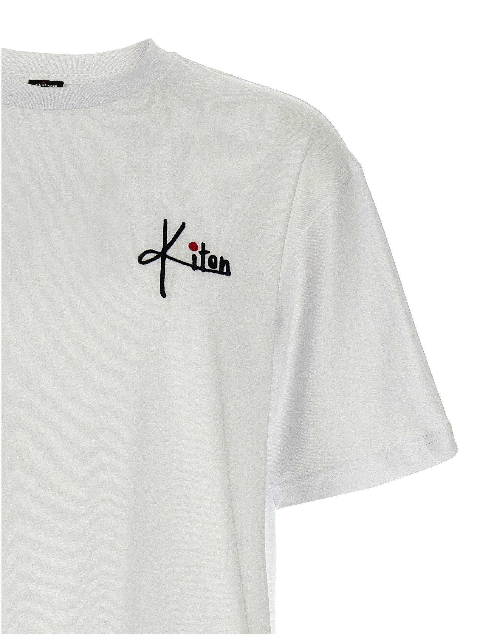 Kiton Embroidery Logo T-Shirt