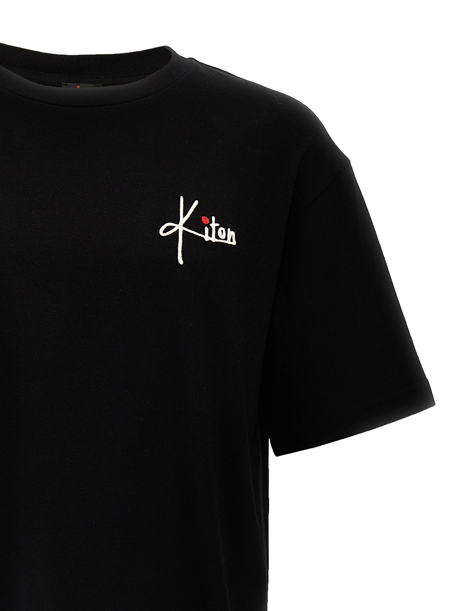 Kiton Embroidery Logo T-Shirt