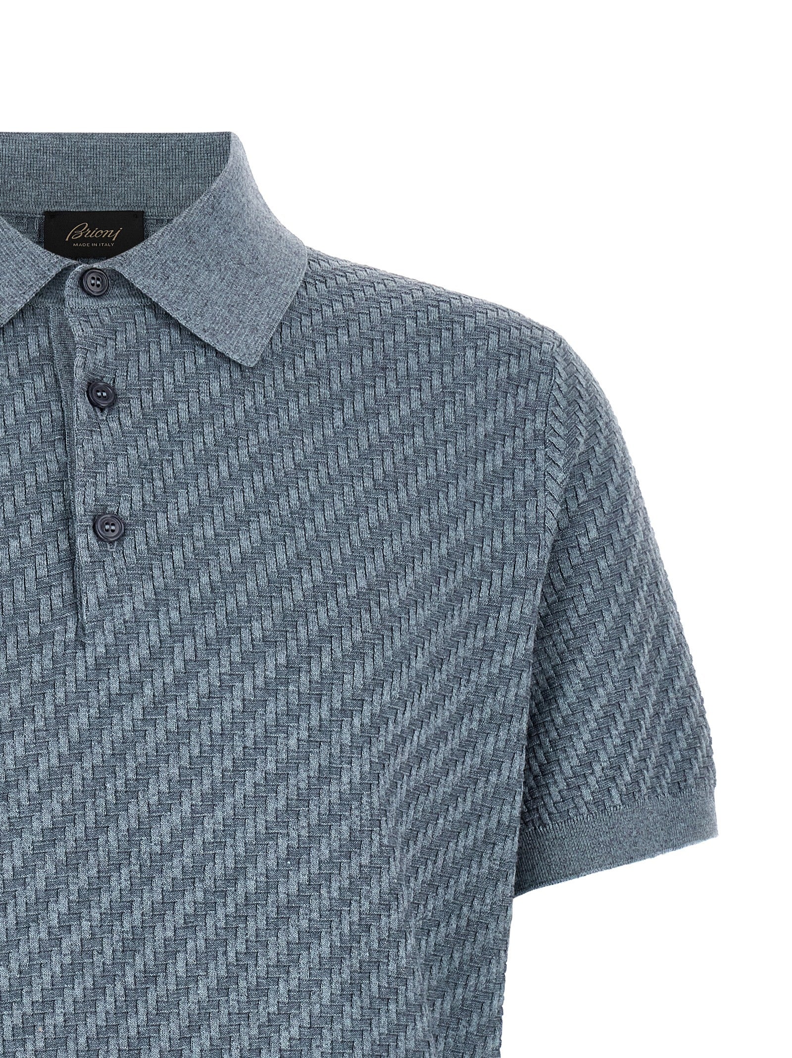 Brioni 'Trama' Weaving Polo