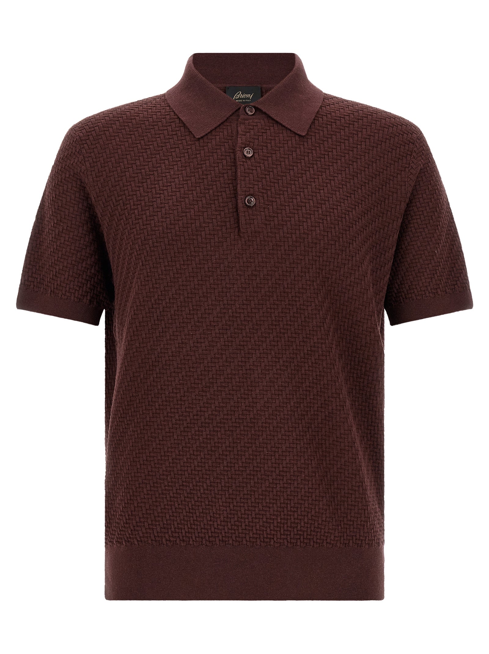 Brioni 'Trama' Weaving Polo