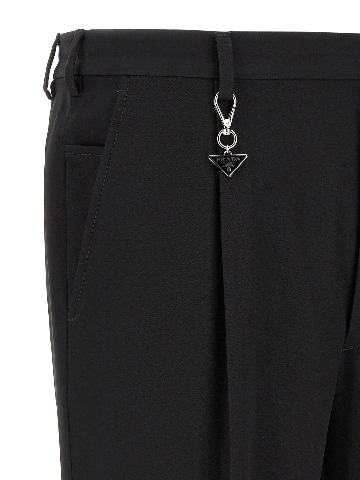 Prada Logo Keyring Pants
