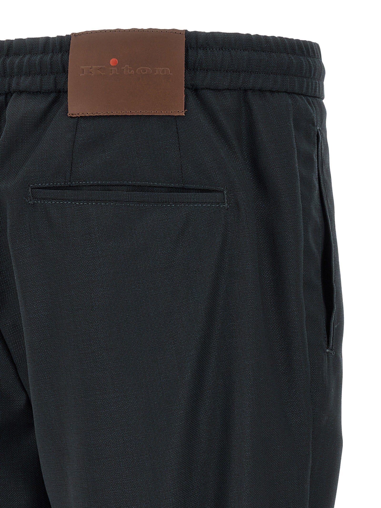 Kiton Red Button Pants