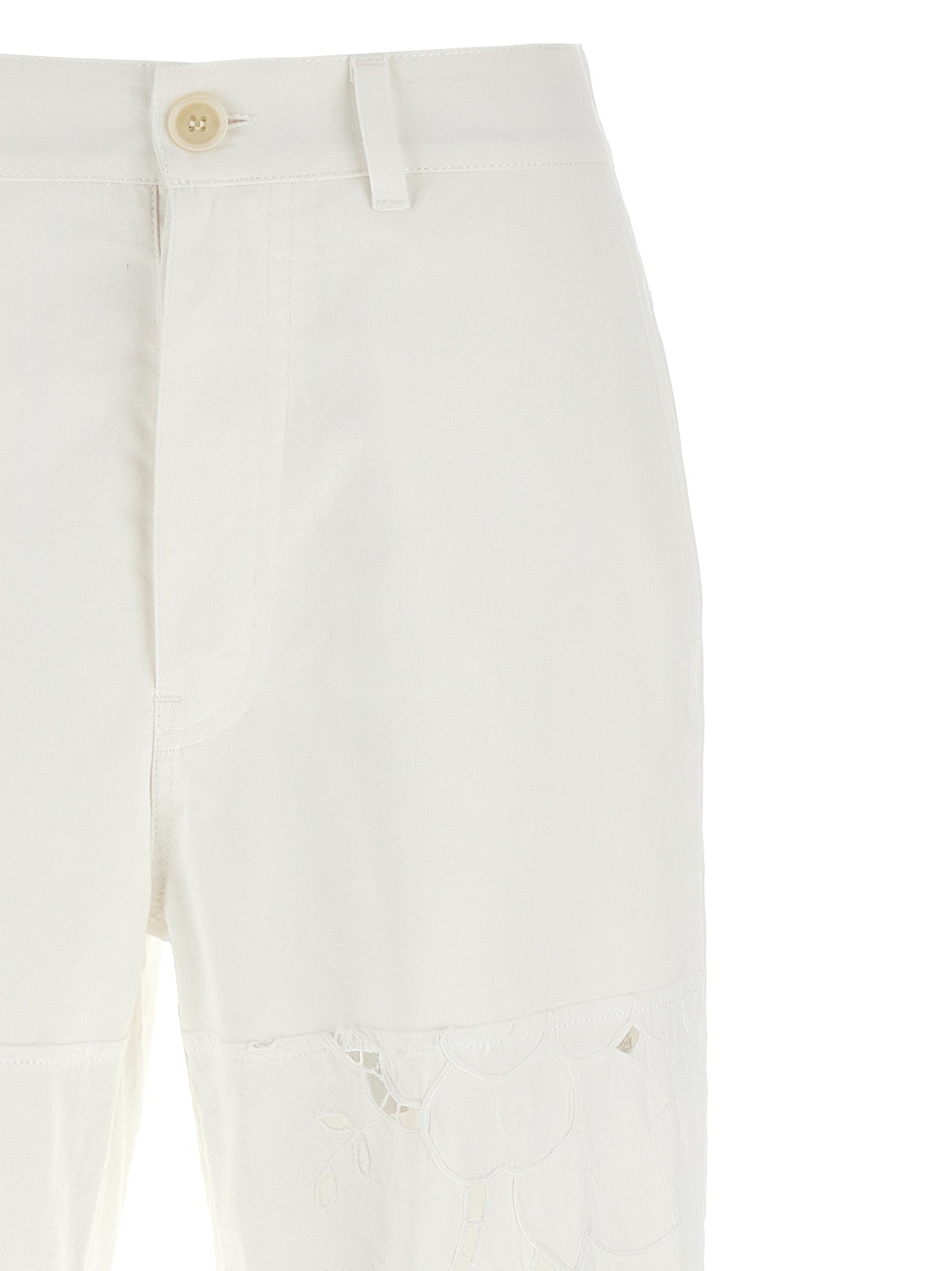 Marine Serre Cut-Out Embroidery Pants