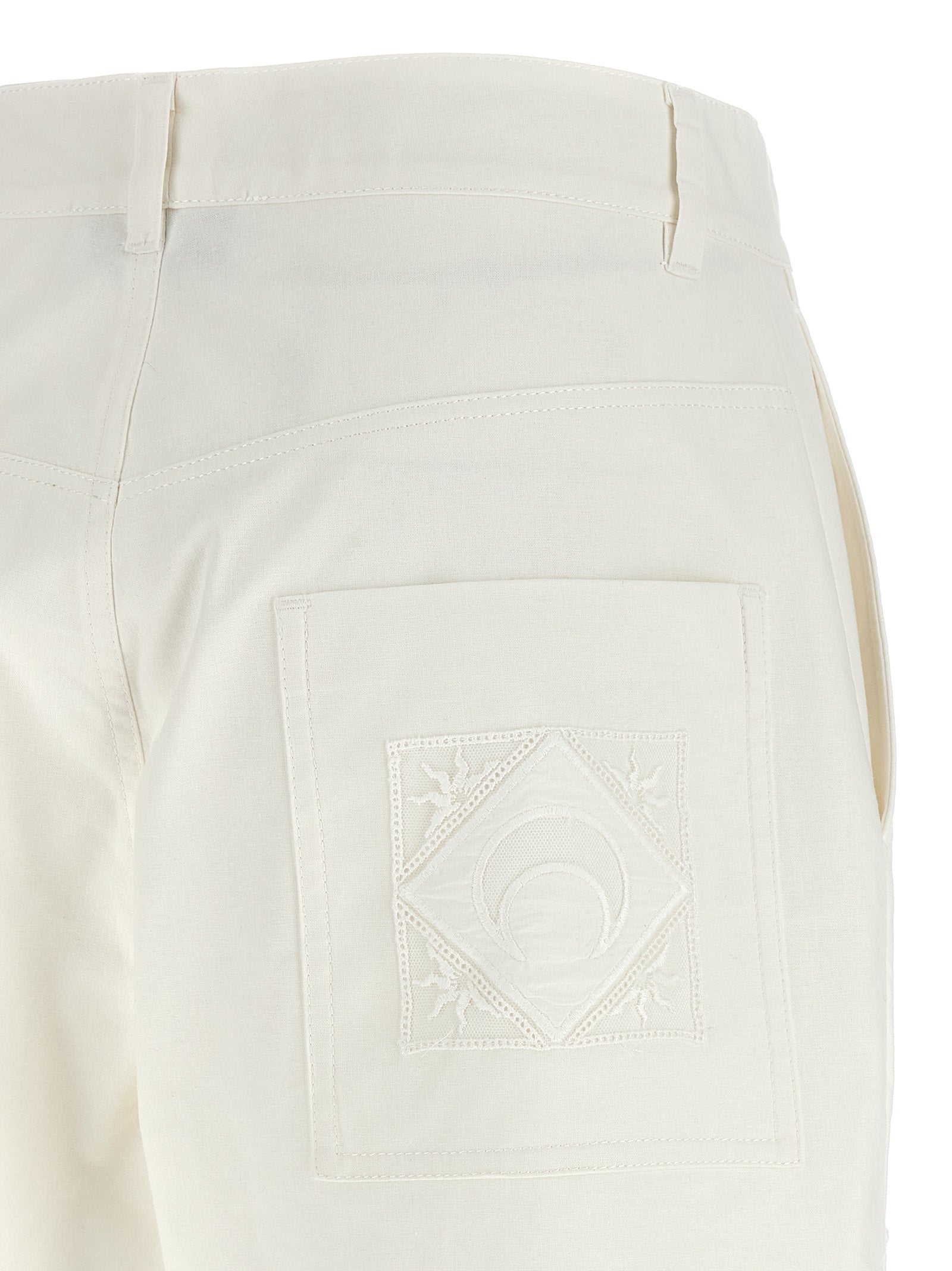 Marine Serre Cut-Out Embroidery Pants