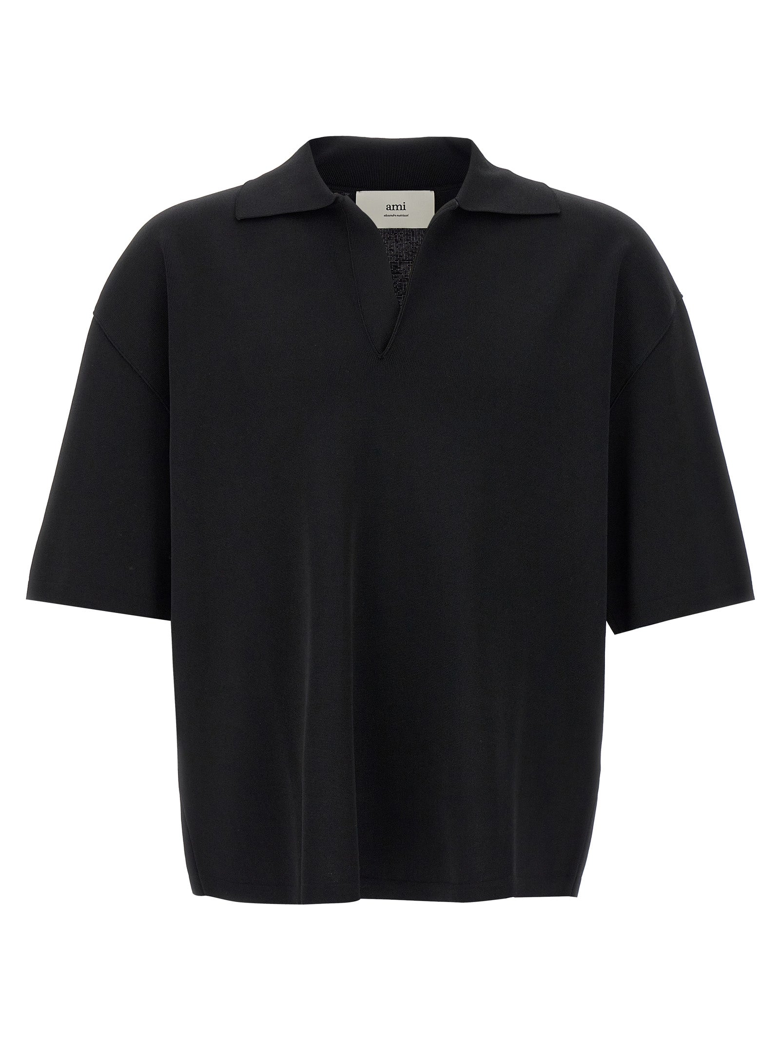 Ami Paris V-Neck Polo Shirt