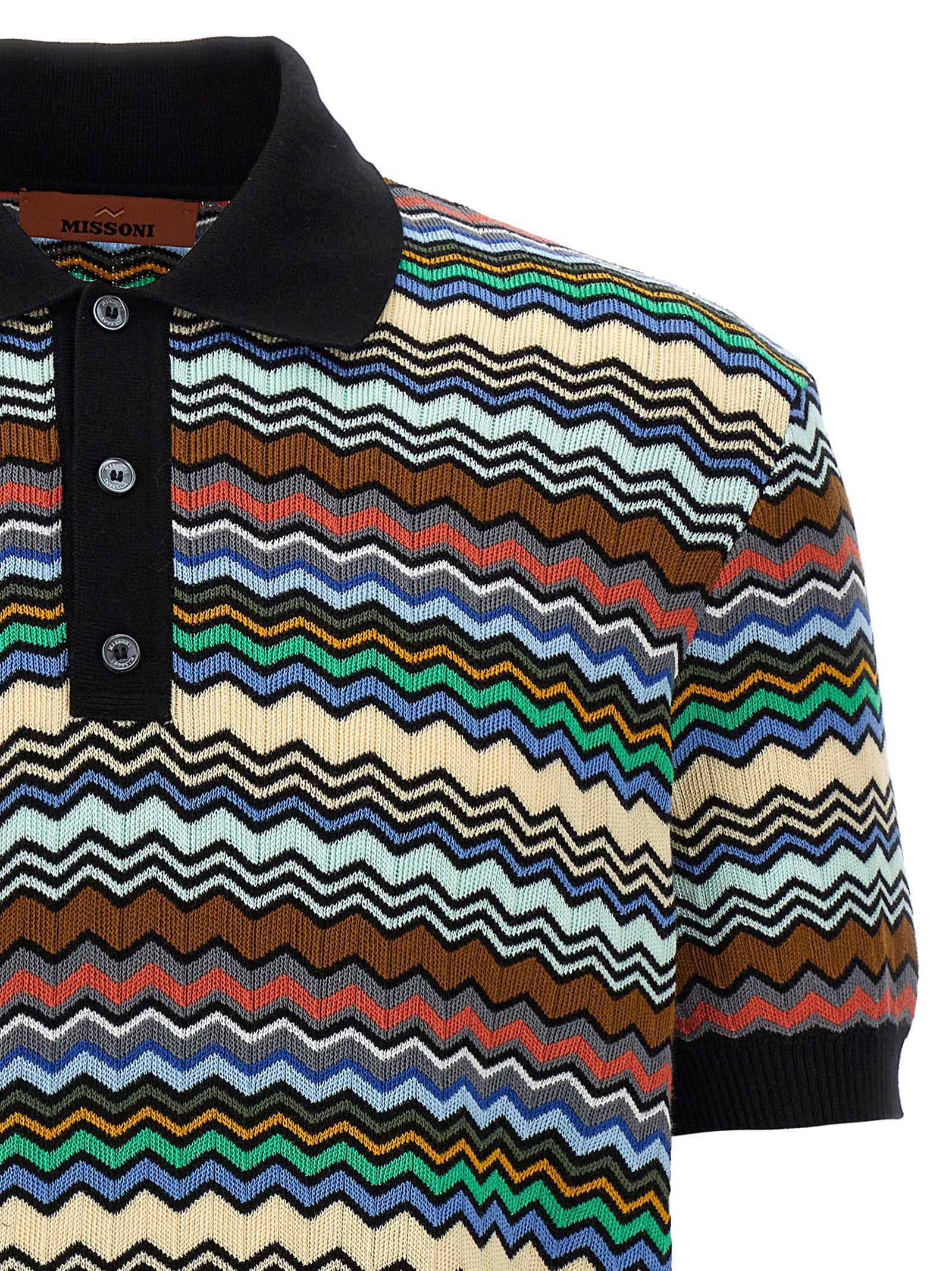 Missoni 'Zig-Zag' Polo Shirt