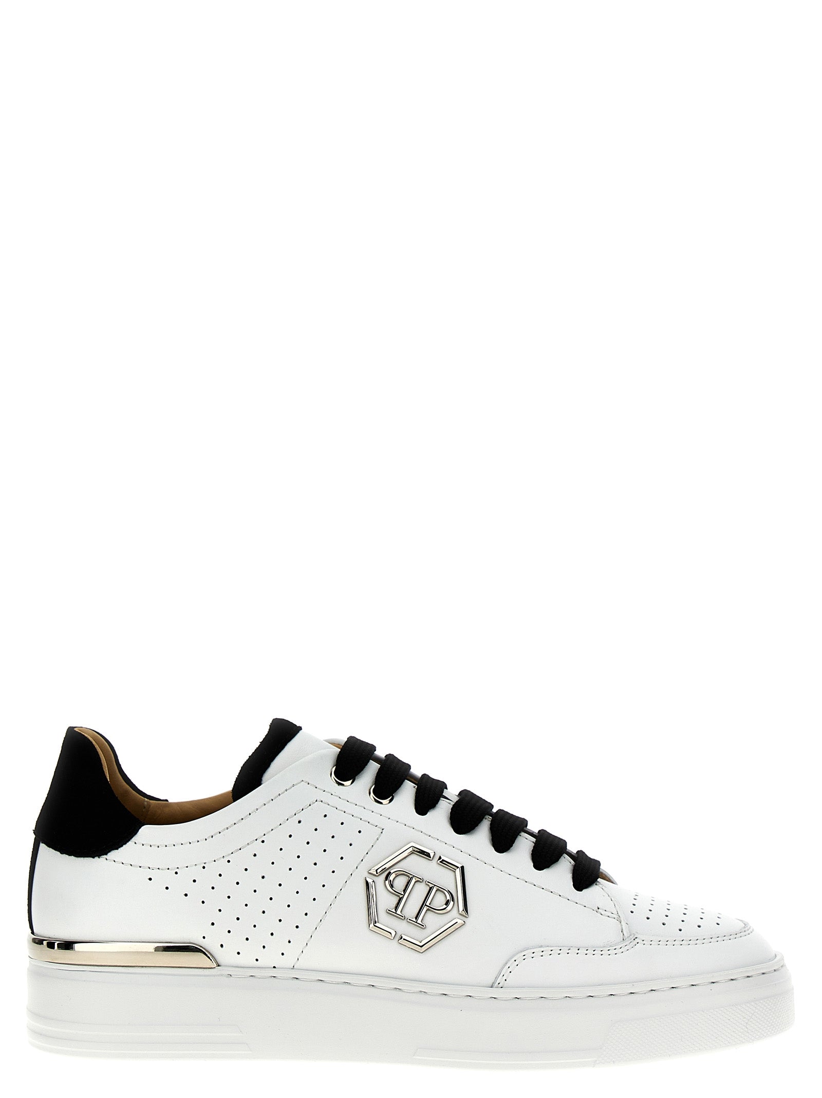 Philipp Plein 'Mix Leather Lo-Top' Sneakers