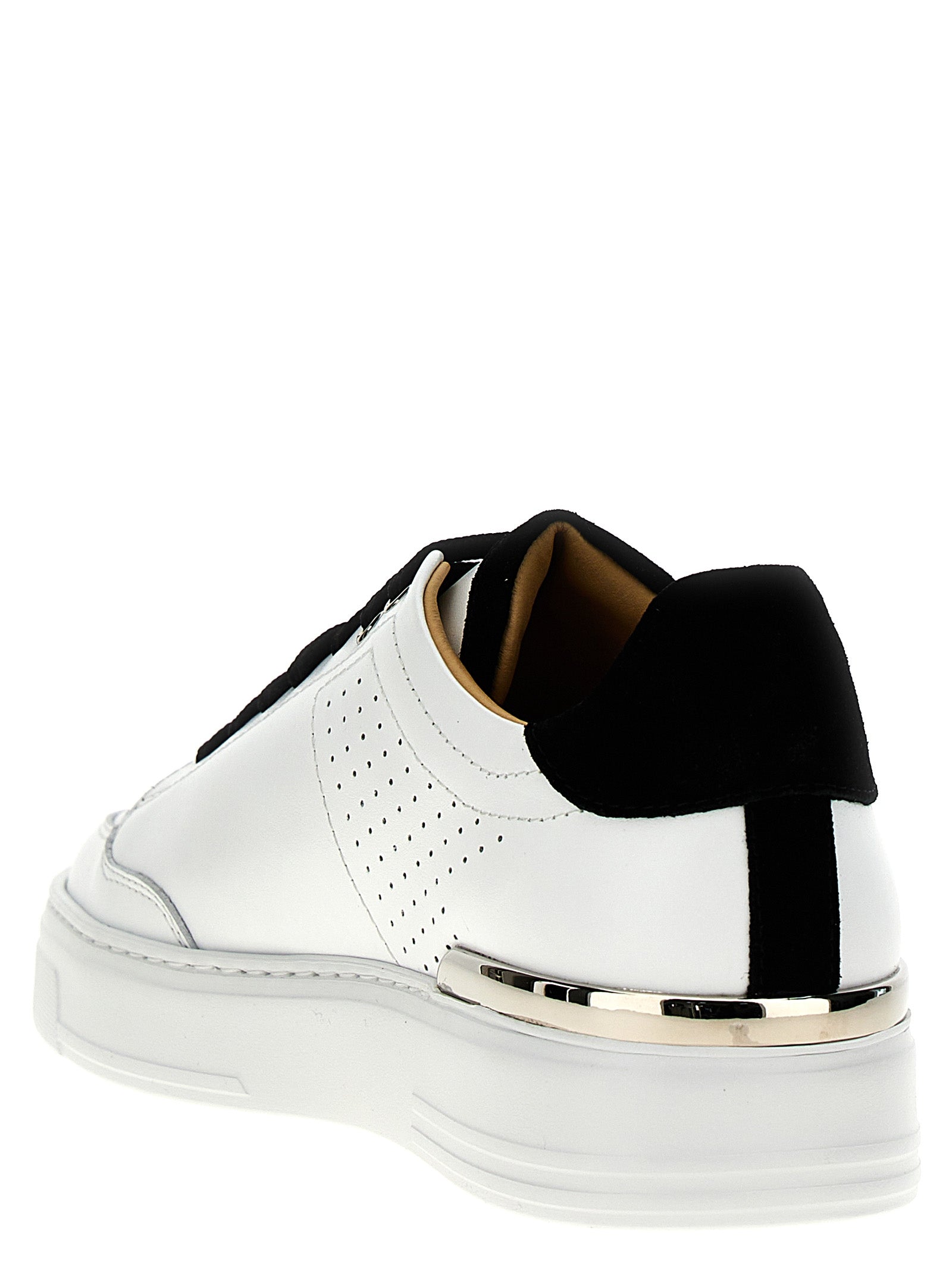 Philipp Plein 'Mix Leather Lo-Top' Sneakers