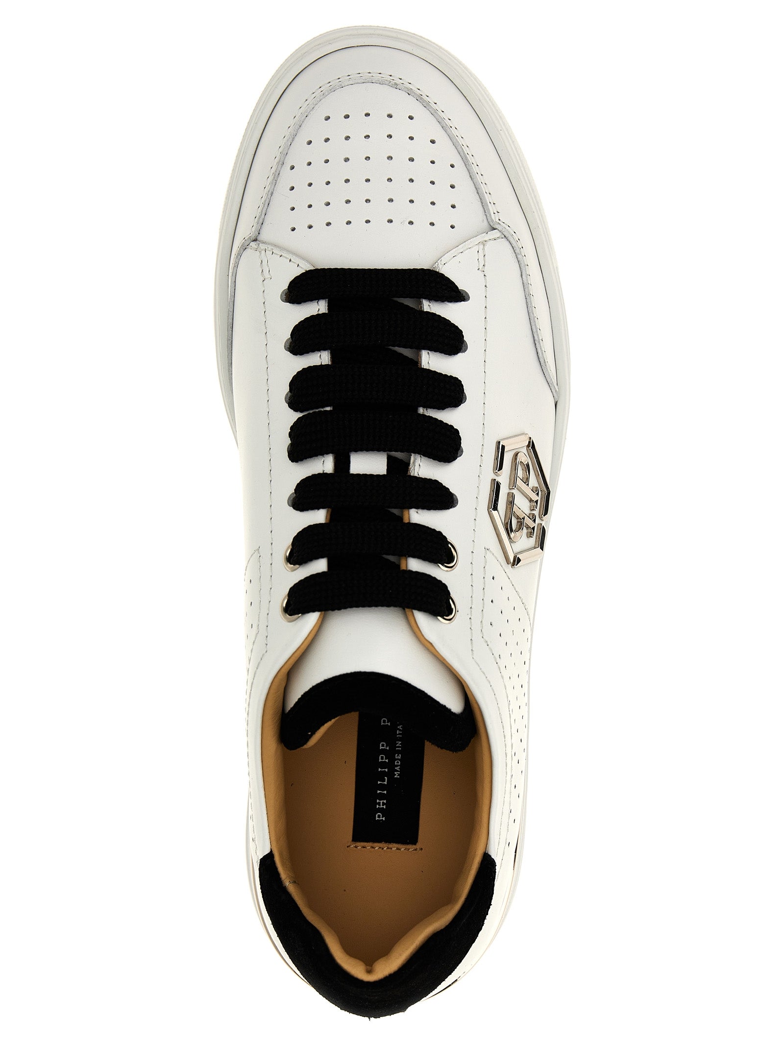 Philipp Plein 'Mix Leather Lo-Top' Sneakers