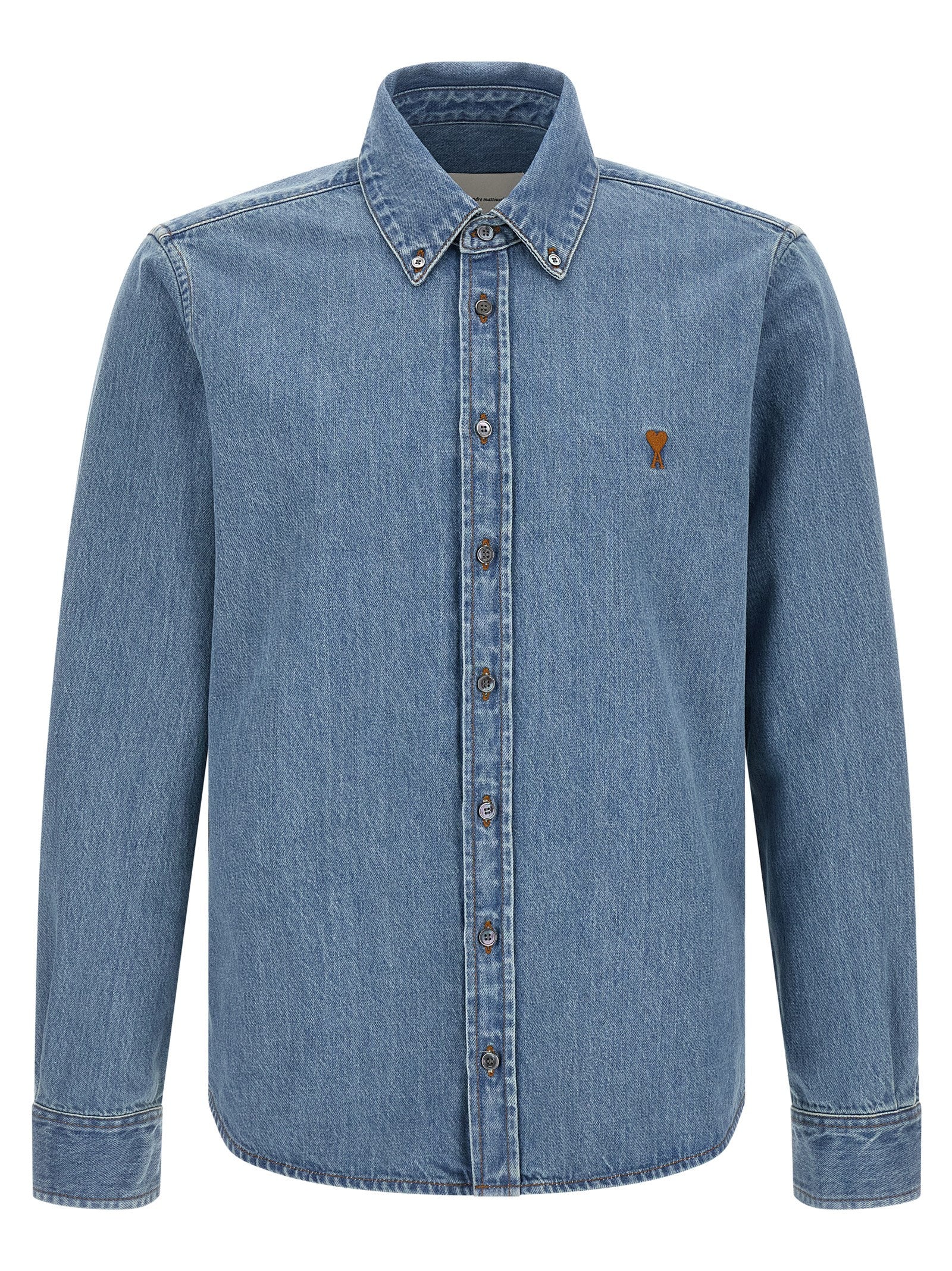 Ami Paris 'Ami De Coeur' Denim Shirt