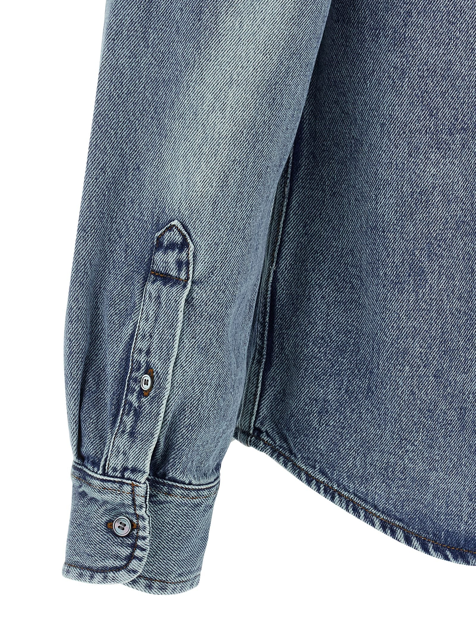 Ami Paris 'Ami De Coeur' Denim Shirt