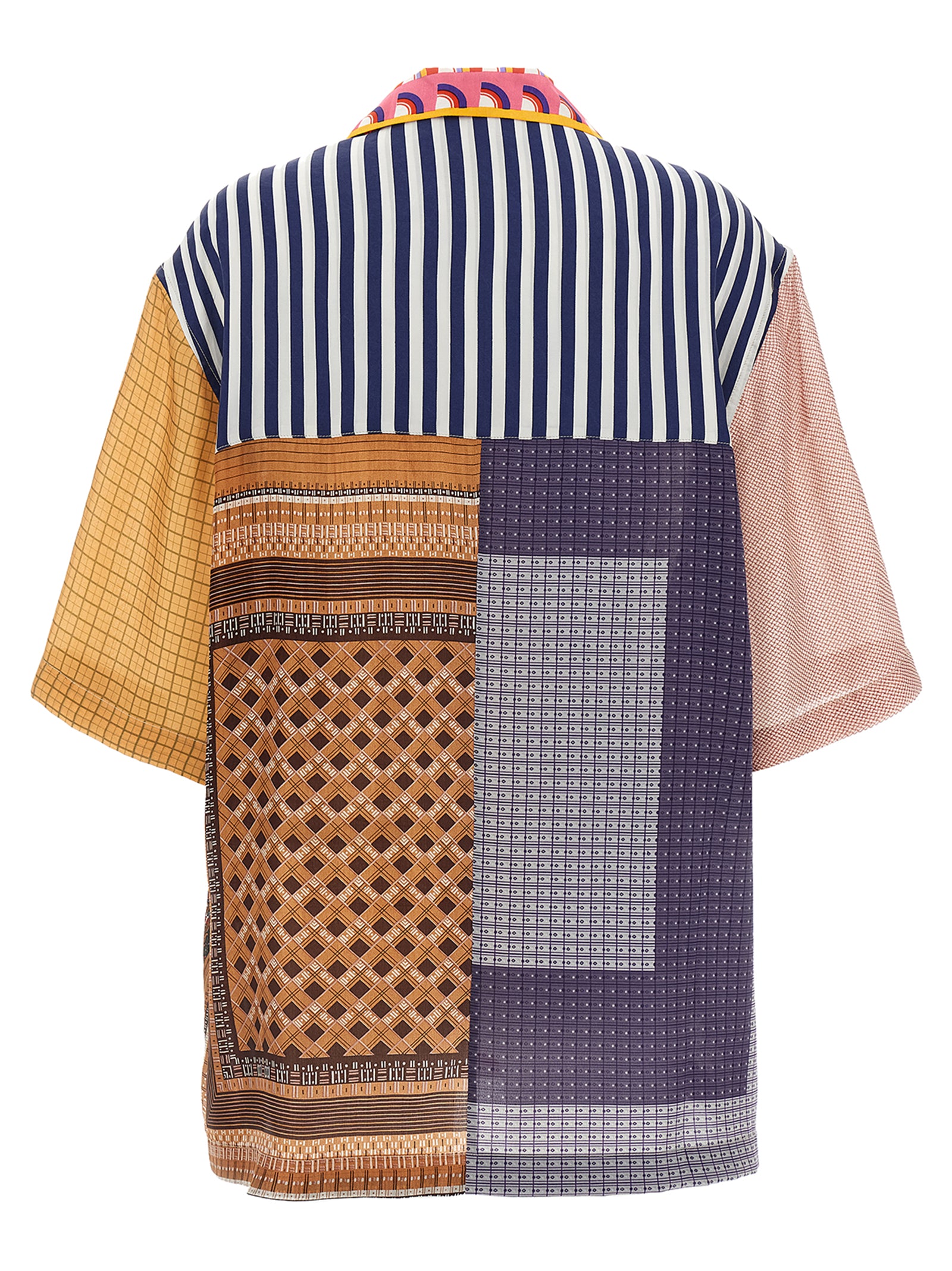 Marine Serre 'Regenerated Silk Scarves Bowling' Shirt