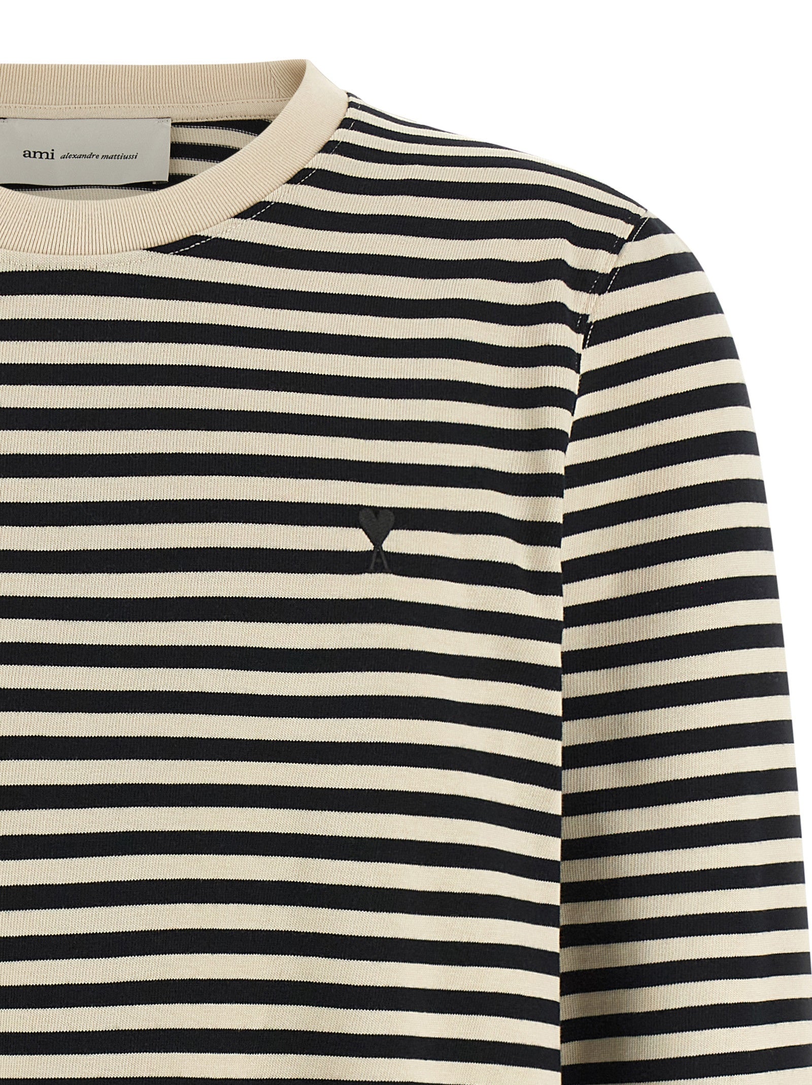 Ami Paris 'Ami De Coeur' Marinière T-Shirt