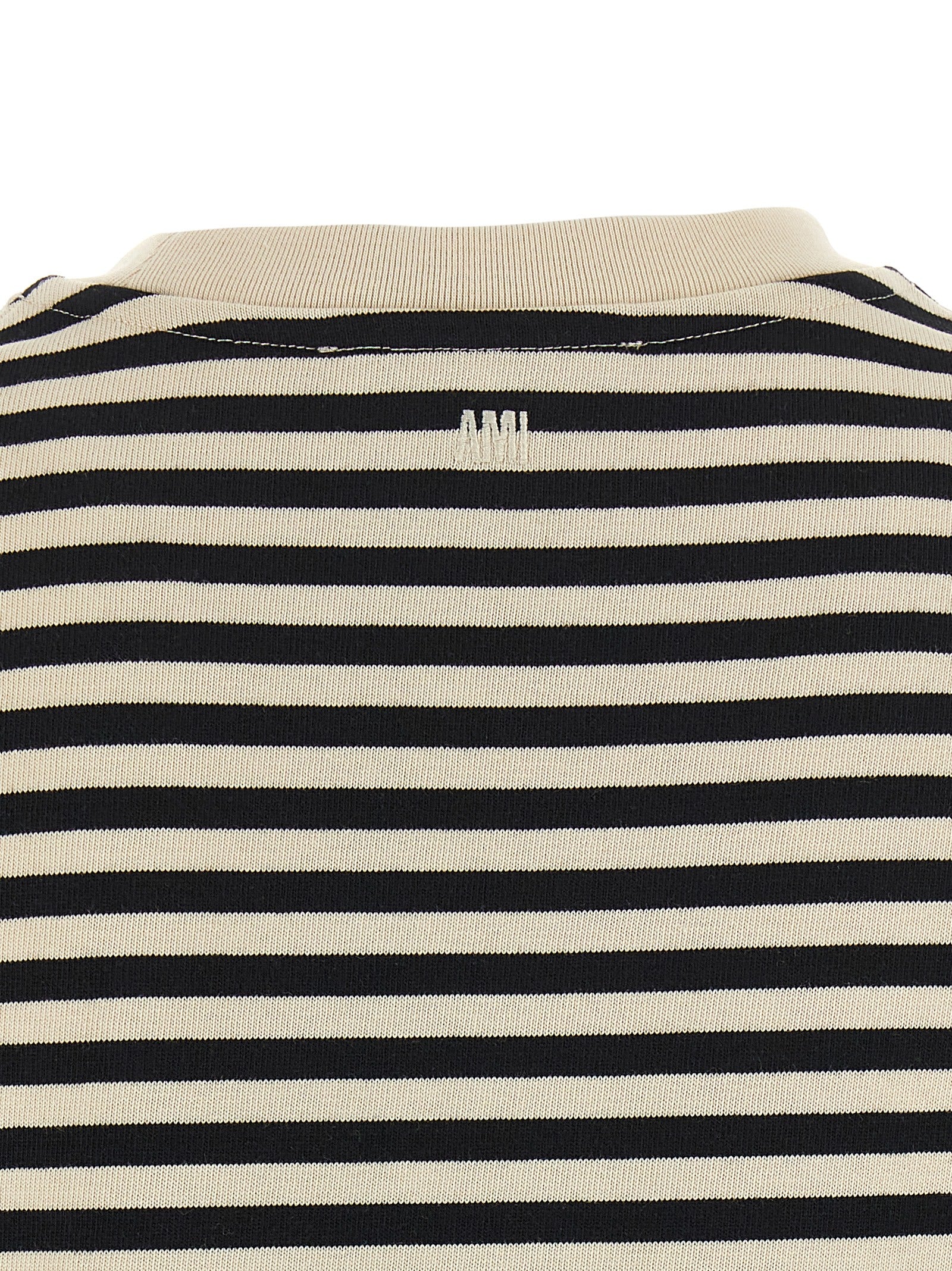 Ami Paris 'Ami De Coeur' Marinière T-Shirt