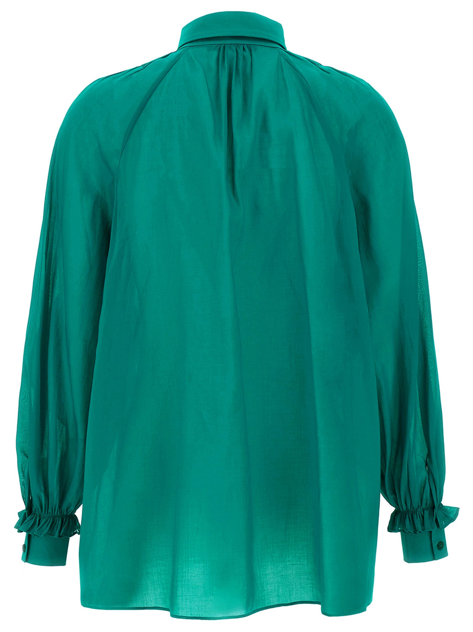 Alberta Ferretti Ruffled Shirt And Ruffles