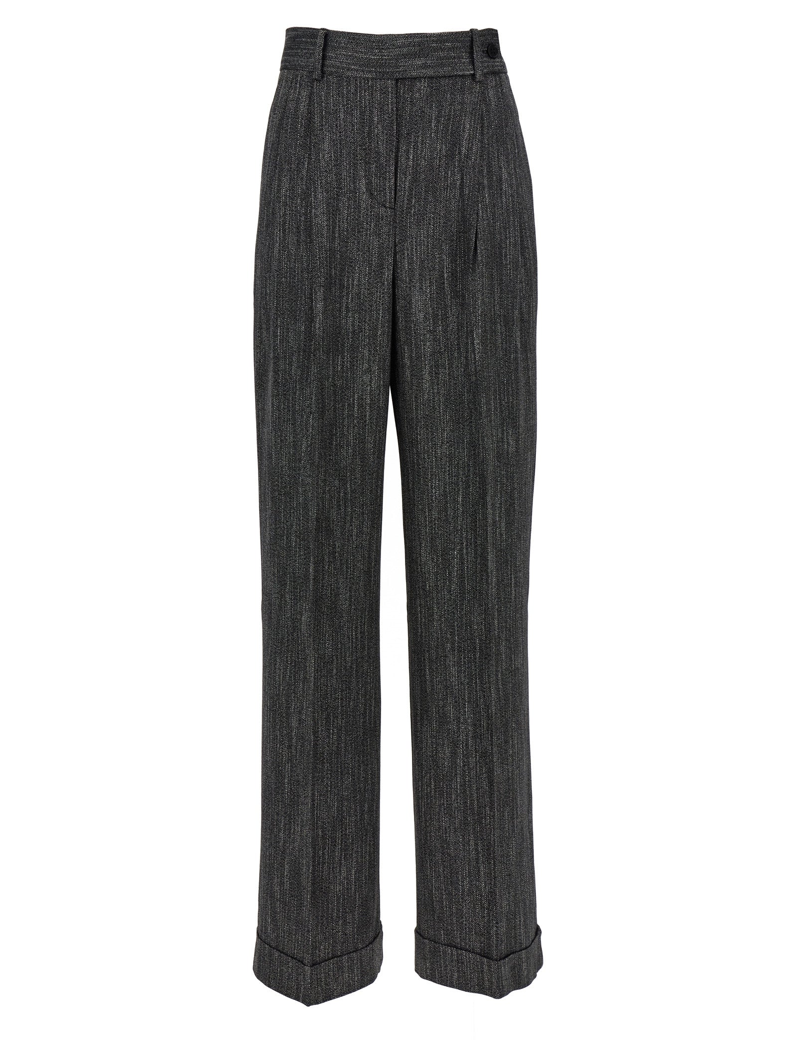 Alberta Ferretti Pants With Front Pleats