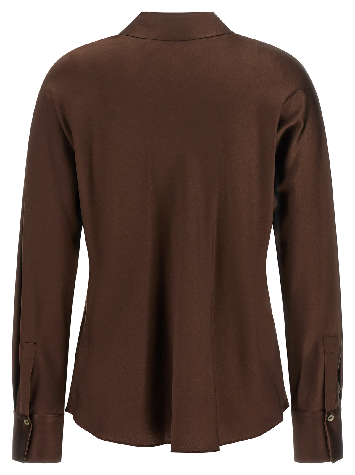 Vince Brown Silk Blouse