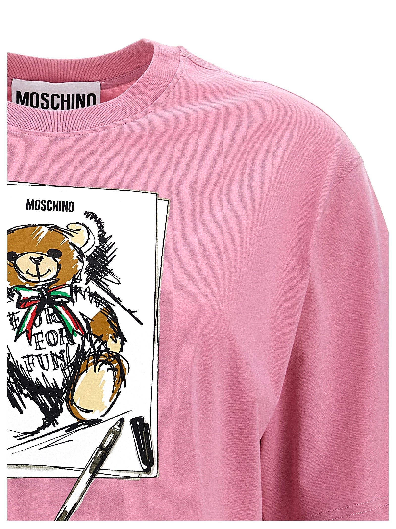 Moschino Printed Cropped T-Shirt