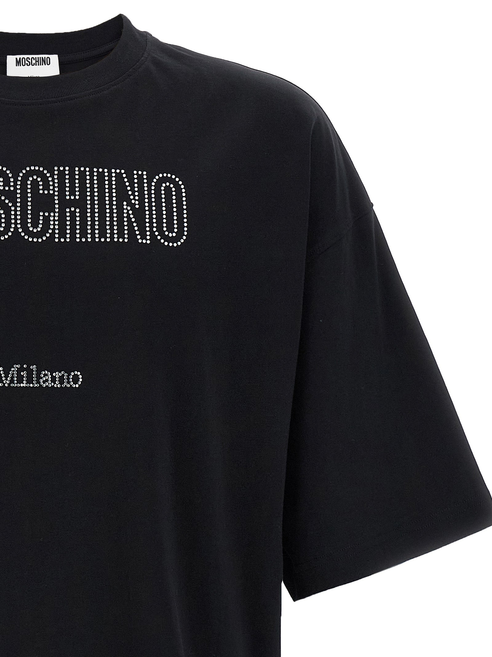 Moschino Rhinestone Logo T-Shirt