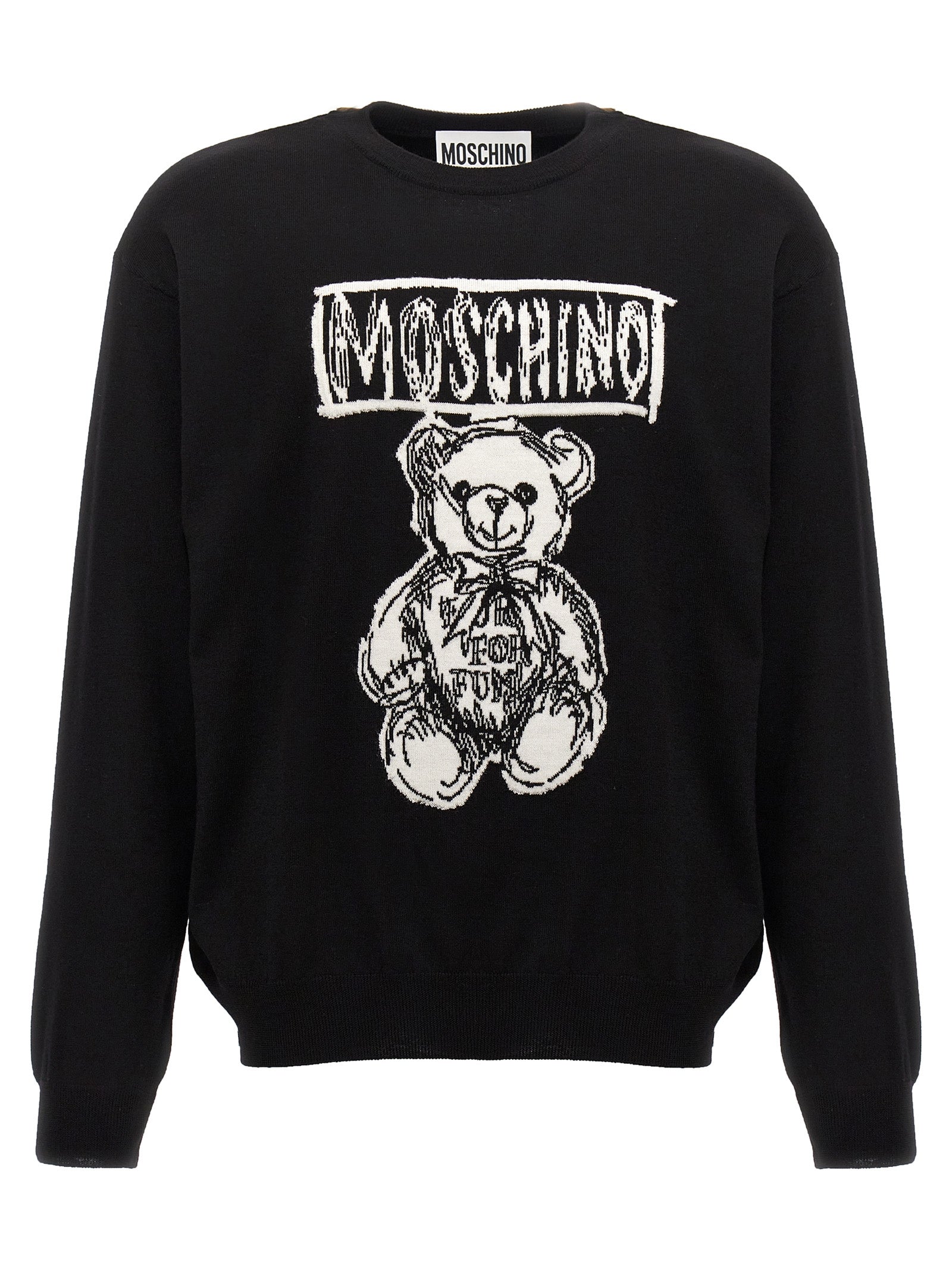 Moschino Logo Intarsia Sweater