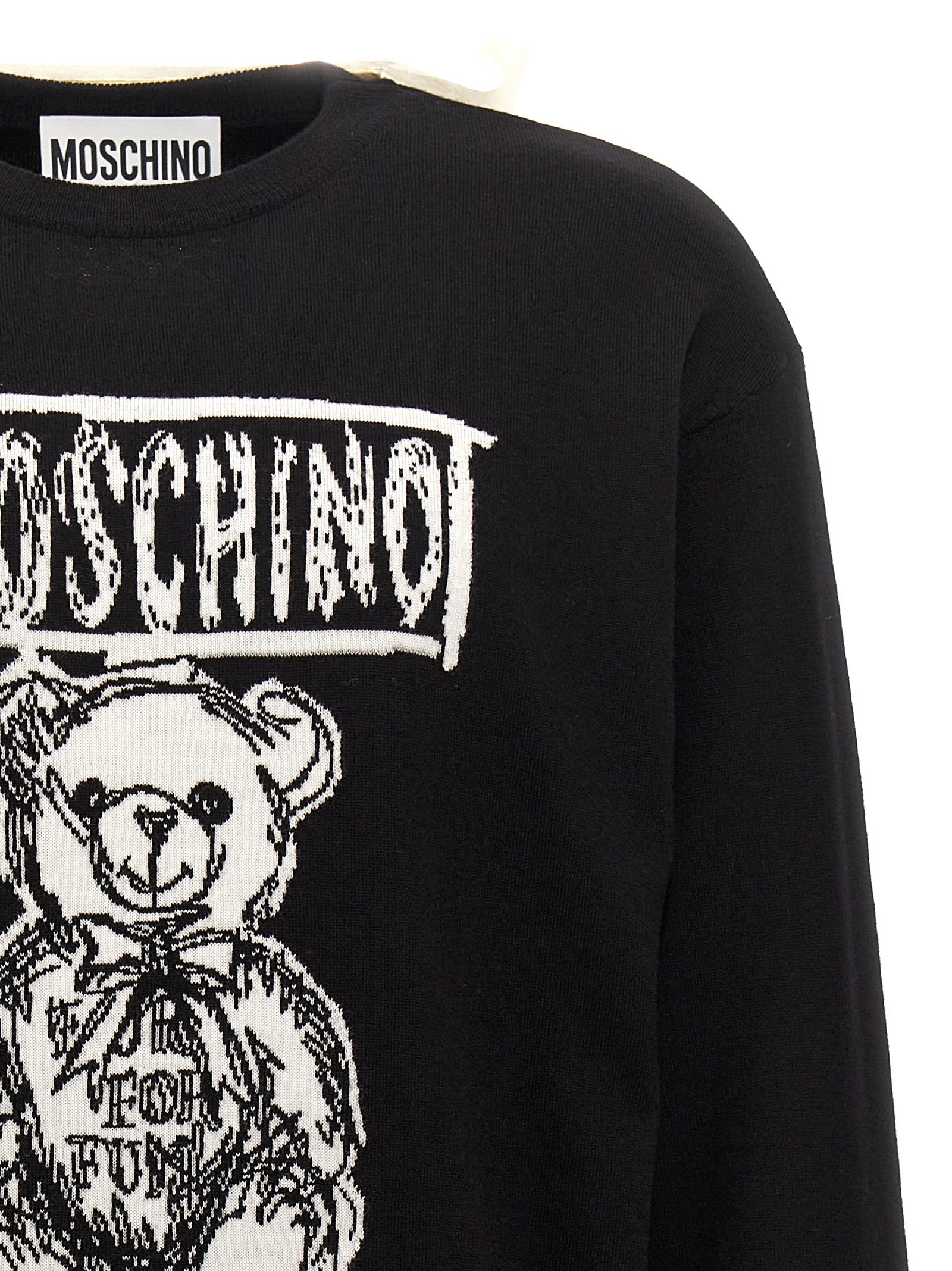 Moschino Logo Intarsia Sweater