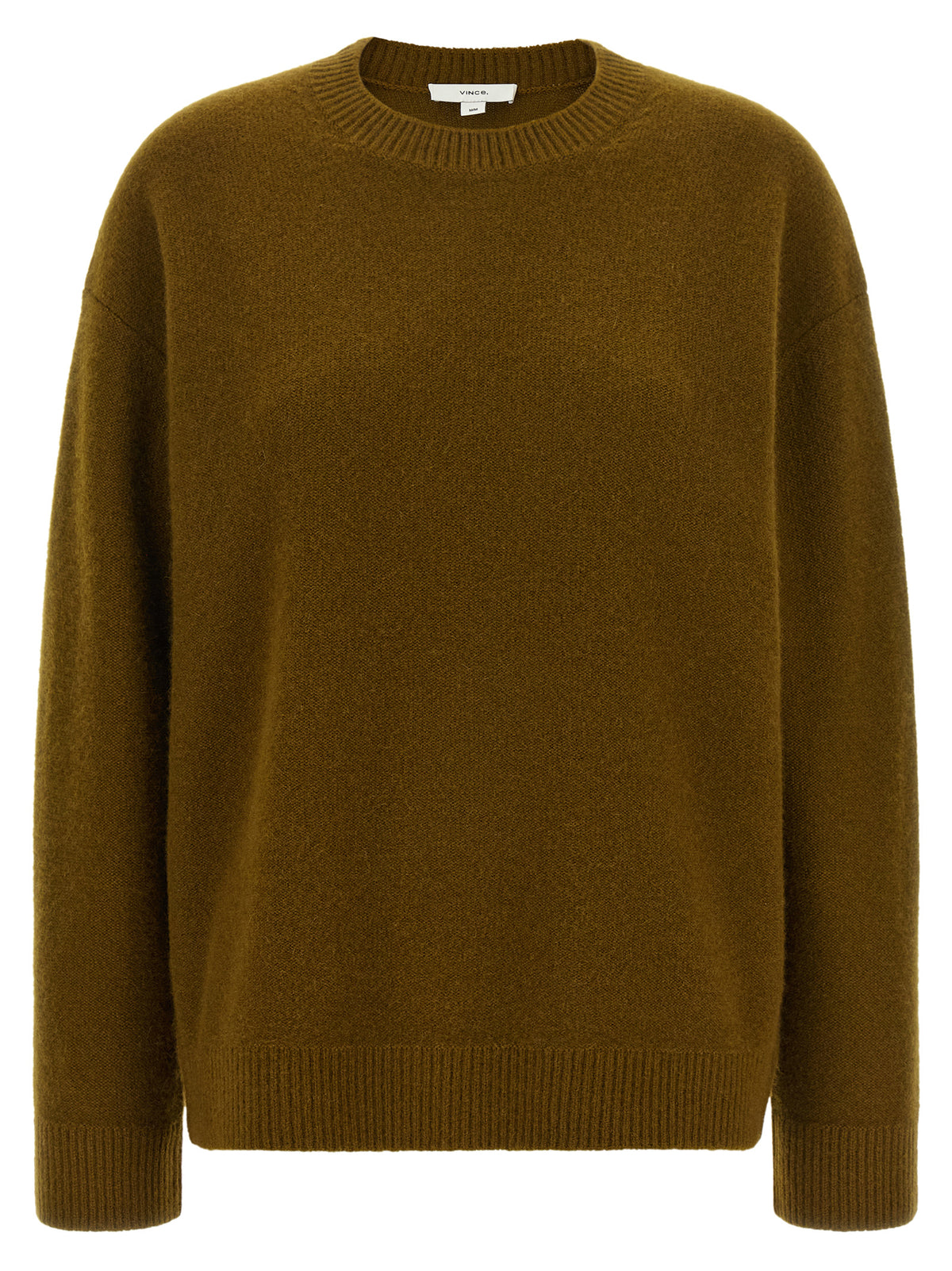 Vince Green Round-Neck Cashmere Sweater