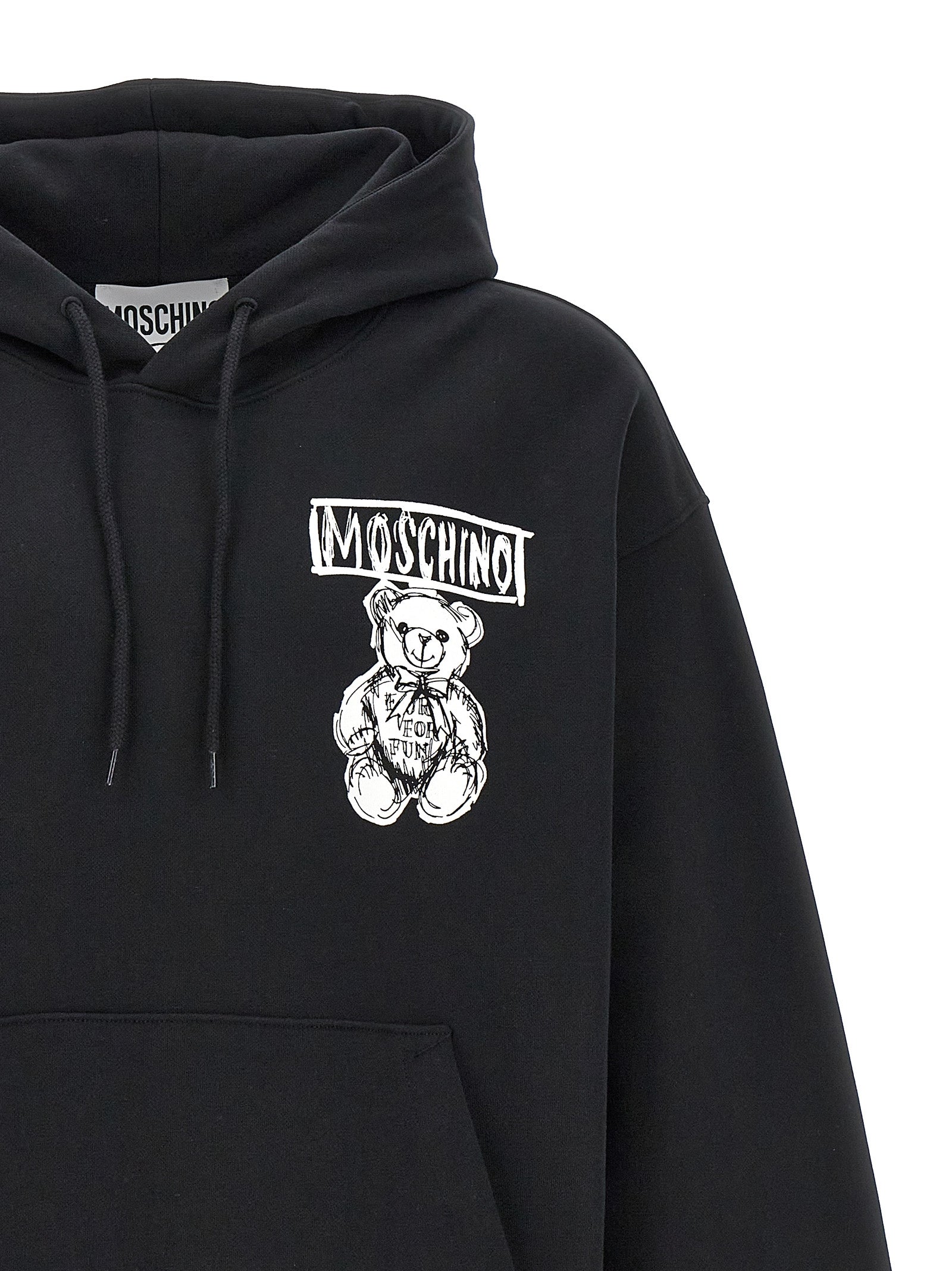 Moschino Logo Print Hoodie