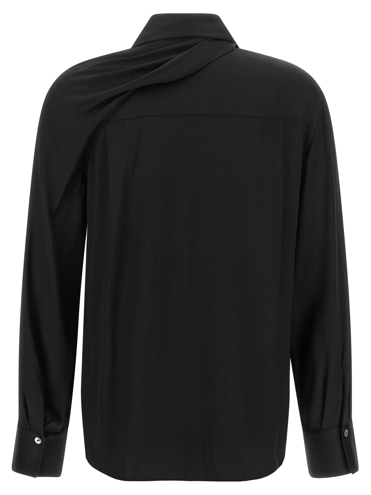 Vince Black 'Scarf-Tie' Shirt
