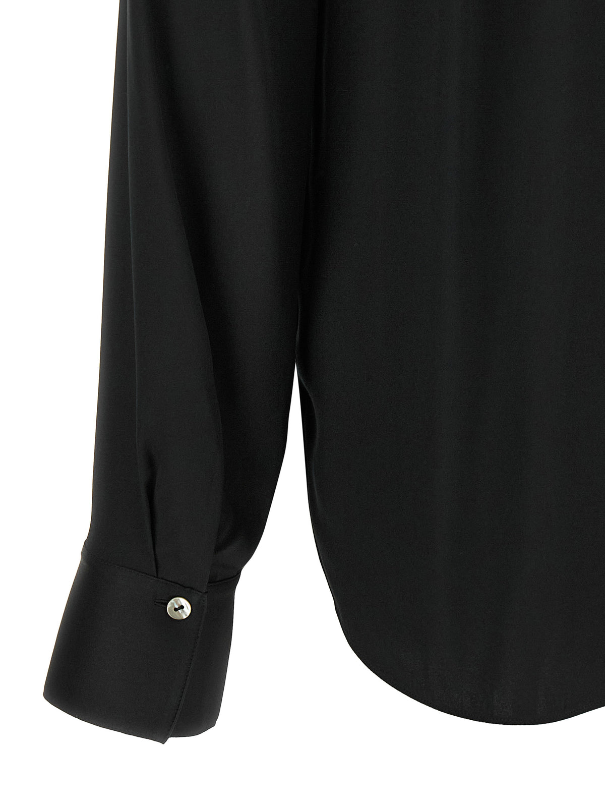 Vince Black 'Scarf-Tie' Shirt