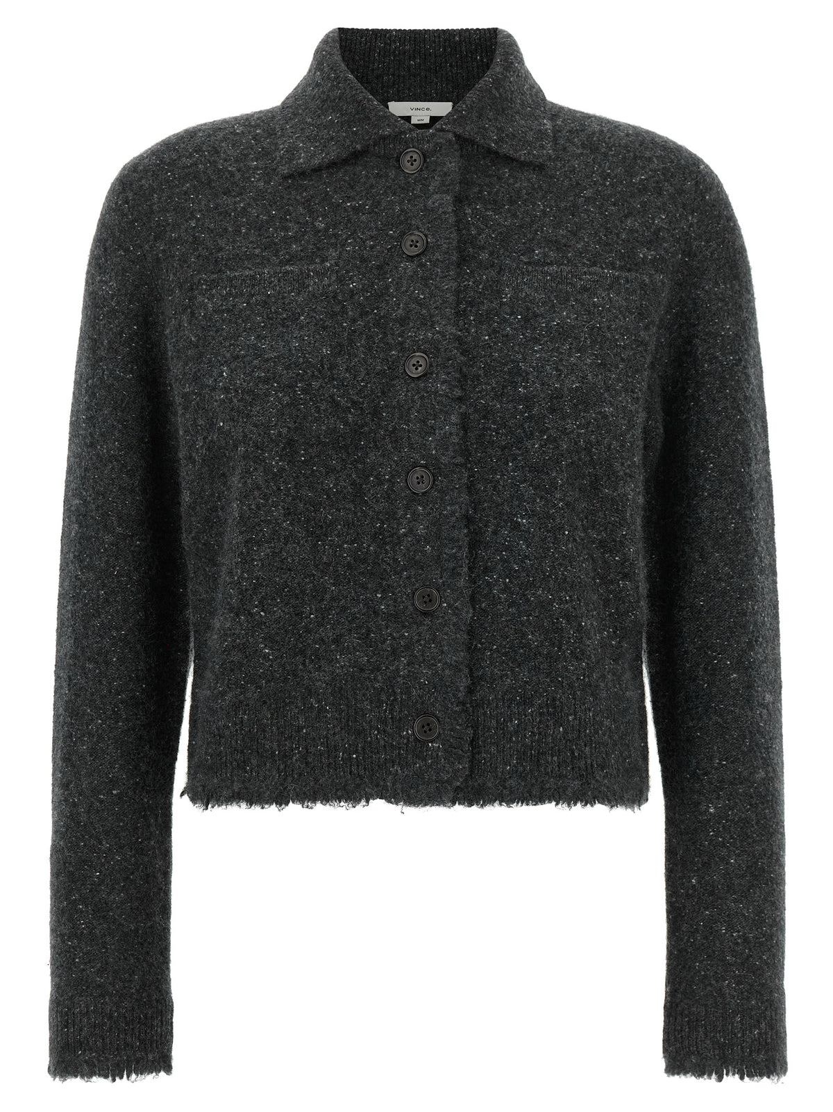 Vince Grey Donegal Finish Cardigan