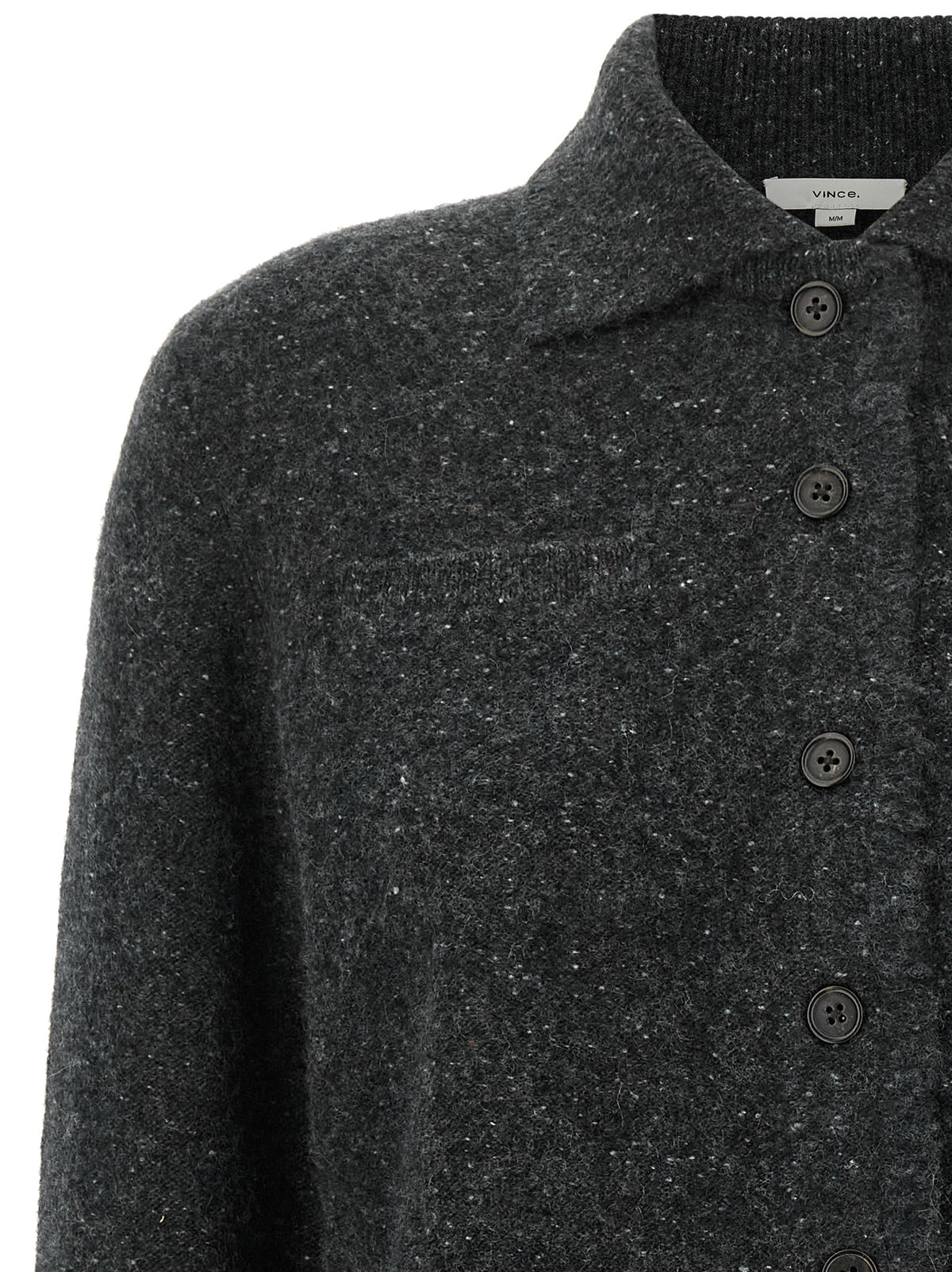Vince Grey Donegal Finish Cardigan