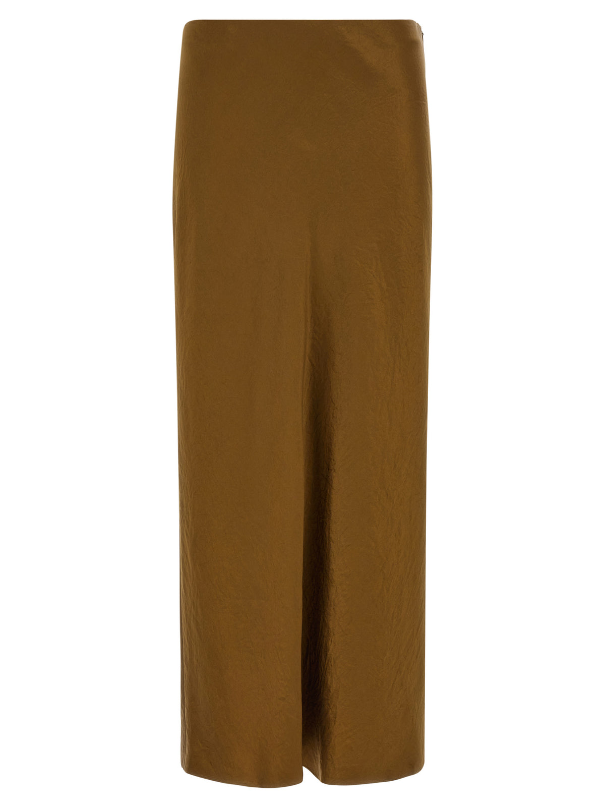 Vince Green Satin Pencil Skirt