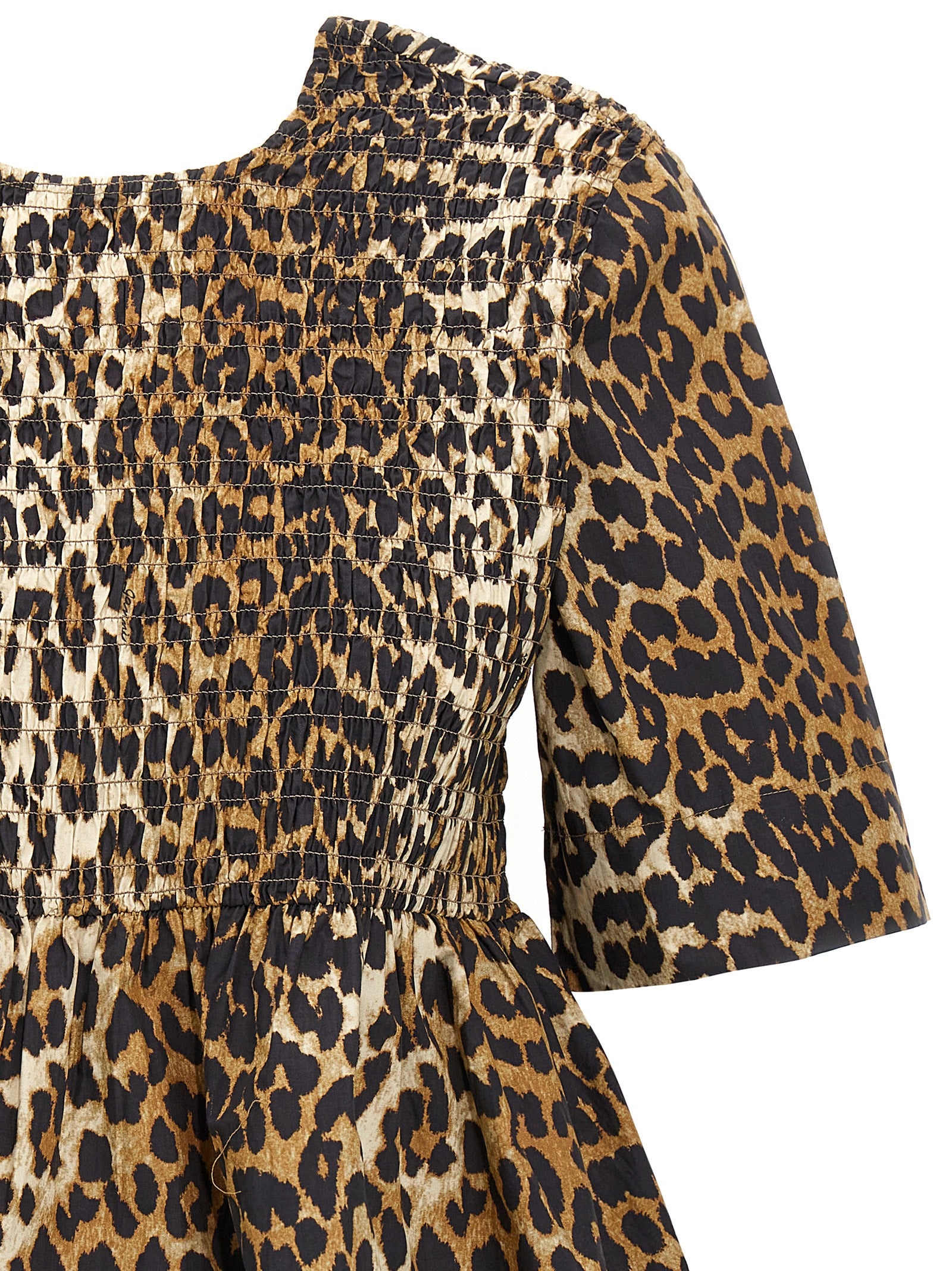 Ganni Leopard Blouse