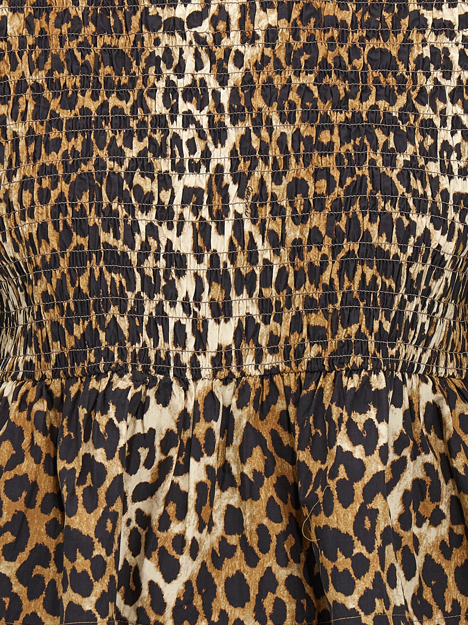 Ganni Leopard Blouse