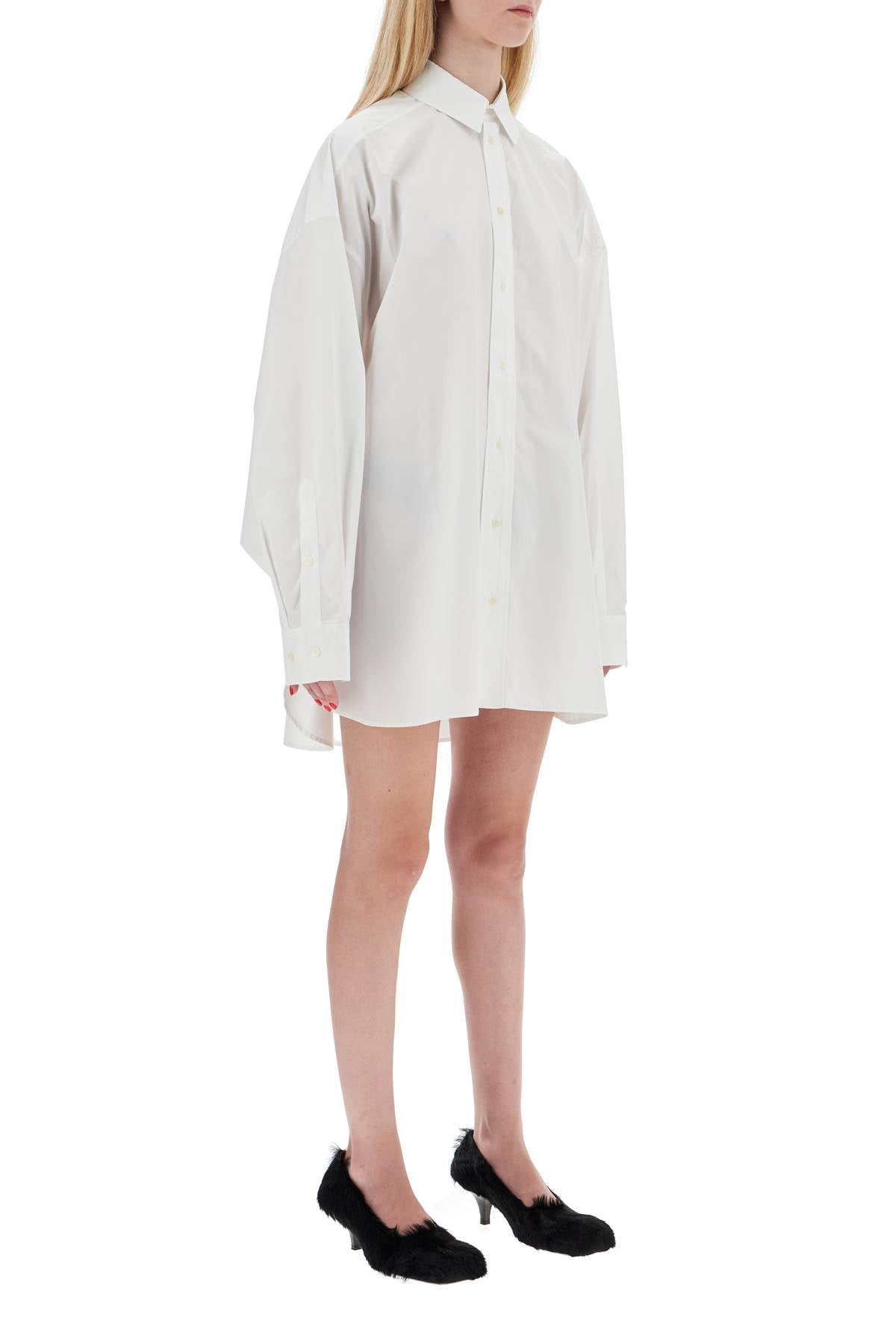 Wardrobe.Nyc Mini Shirt Dress With Button Closure