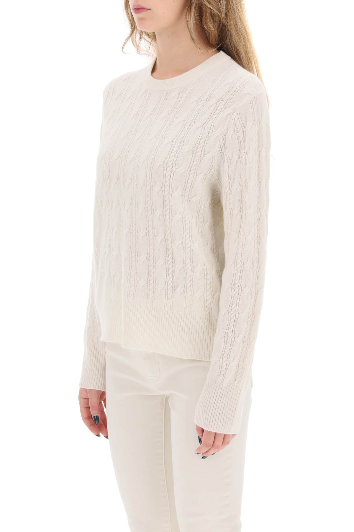 Guest In Residence Twin Cable Cashmere Sweater