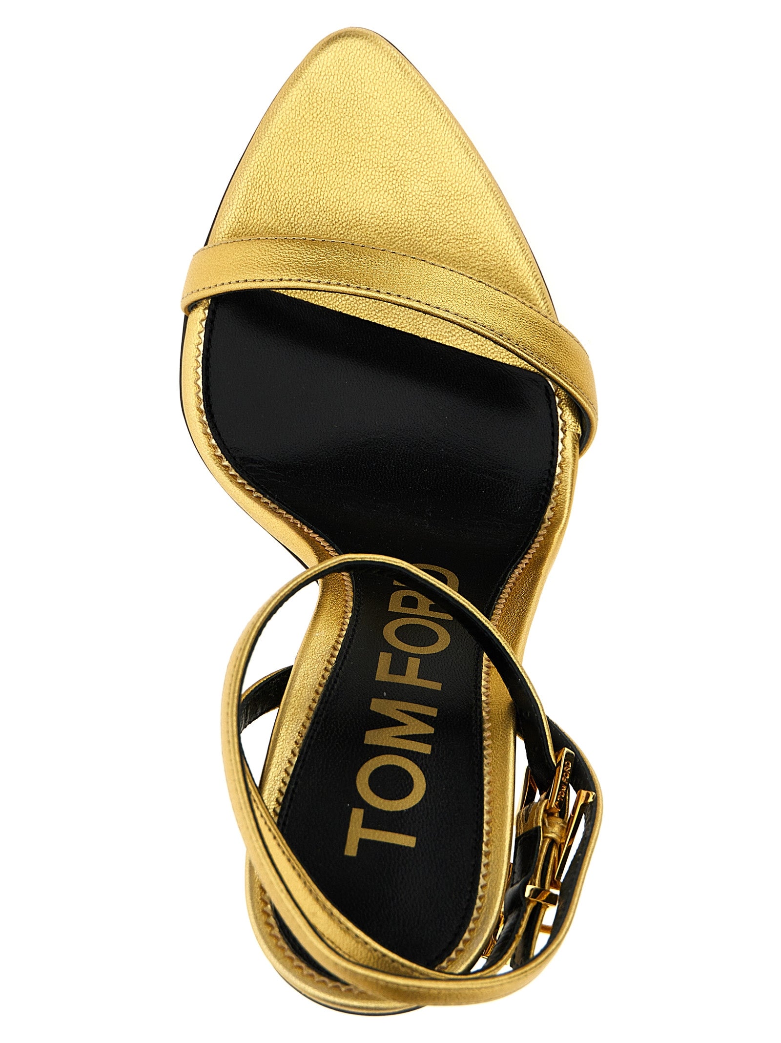 Tom Ford Padlock Leather Sandals