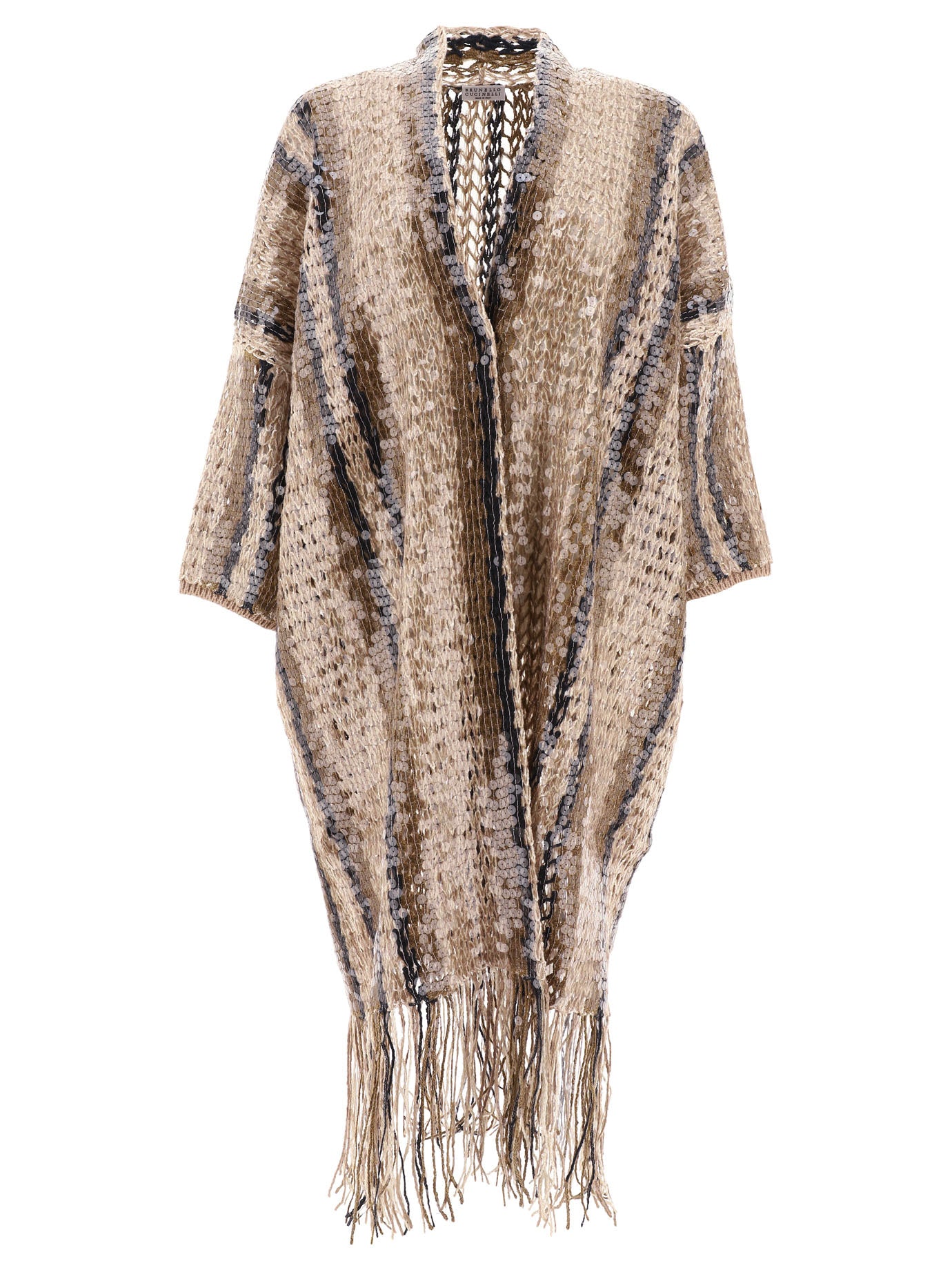 Brunello Cucinelli Jute And Cotton Cardigan