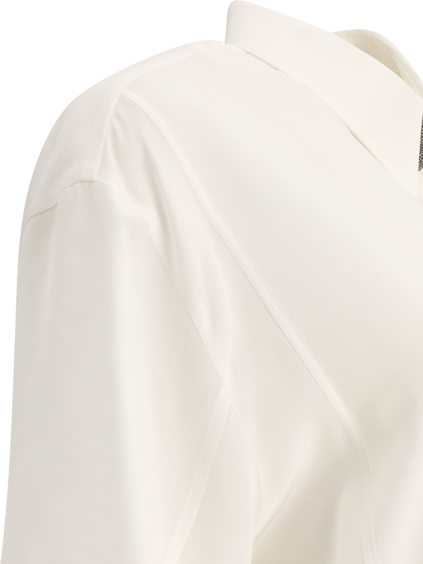 Brunello Cucinelli Crepe De Chine Shirt With Precious Buttonhole