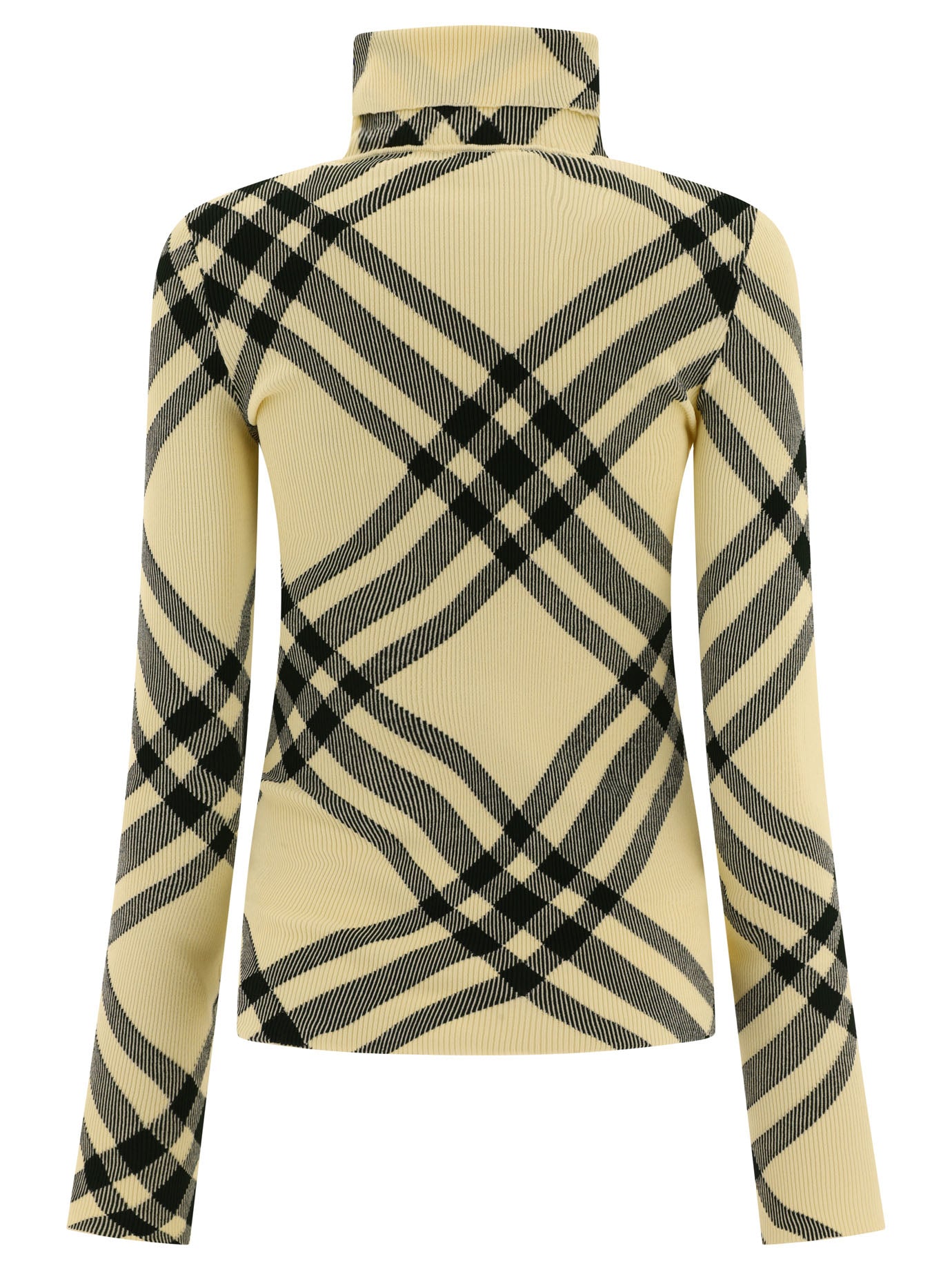 Burberry Check Turtleneck Sweater