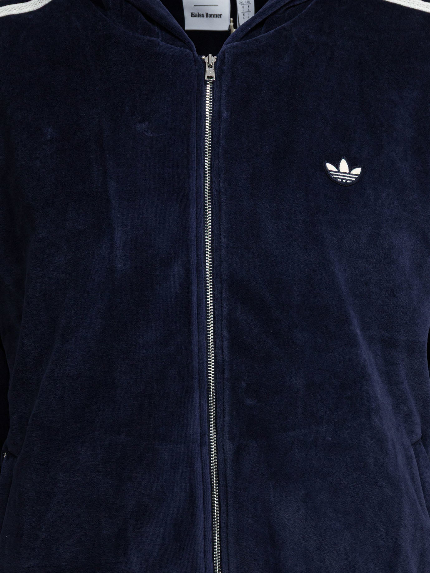Adidas Originals Wales Bonner Velour Zippered Sweatshirt