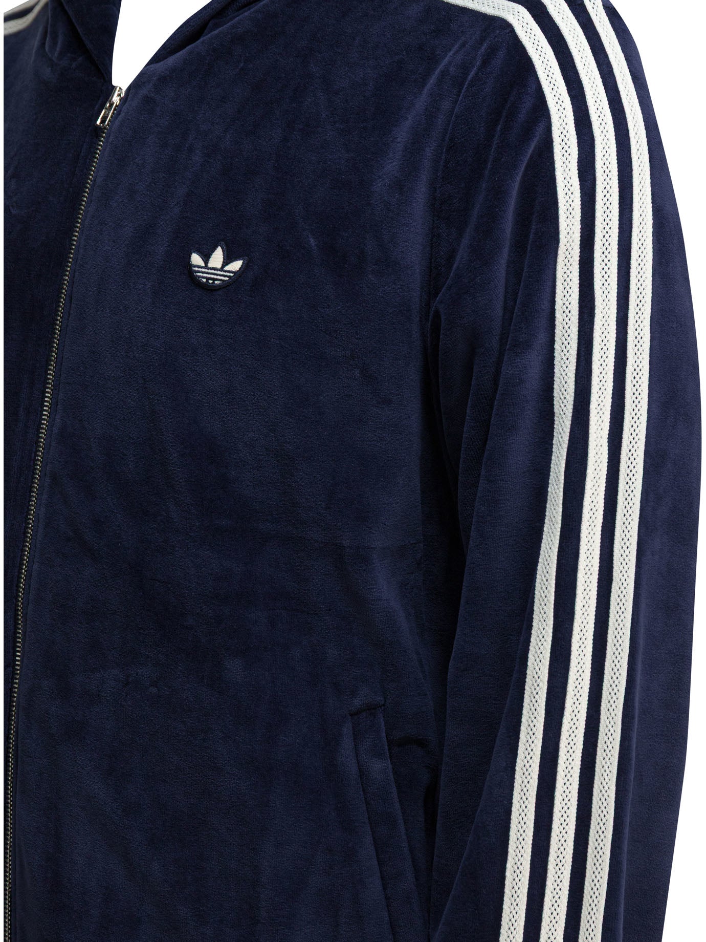 Adidas Originals Wales Bonner Velour Zippered Sweatshirt