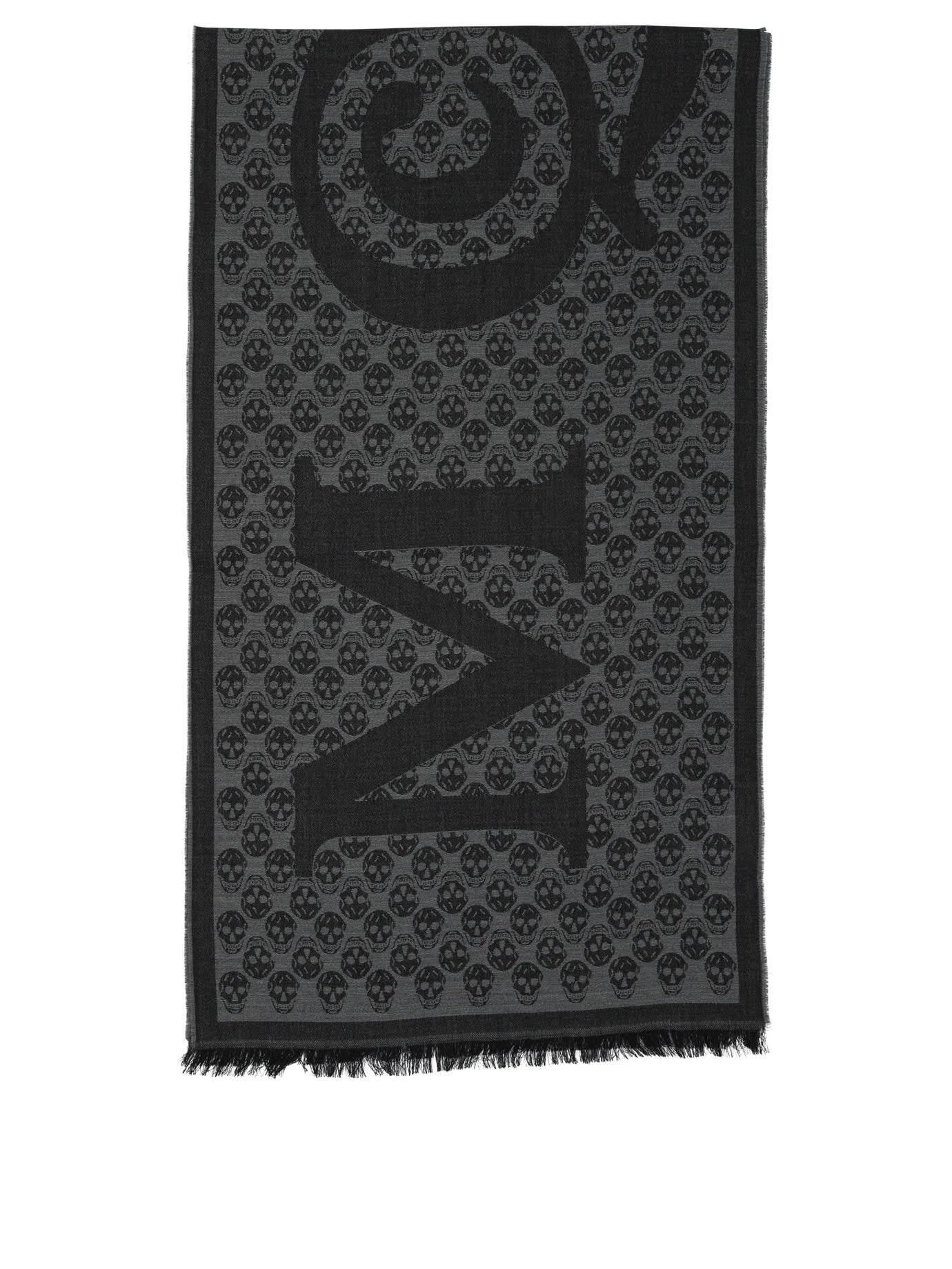 Alexander McQueen Scarf Multi Logo 35X190