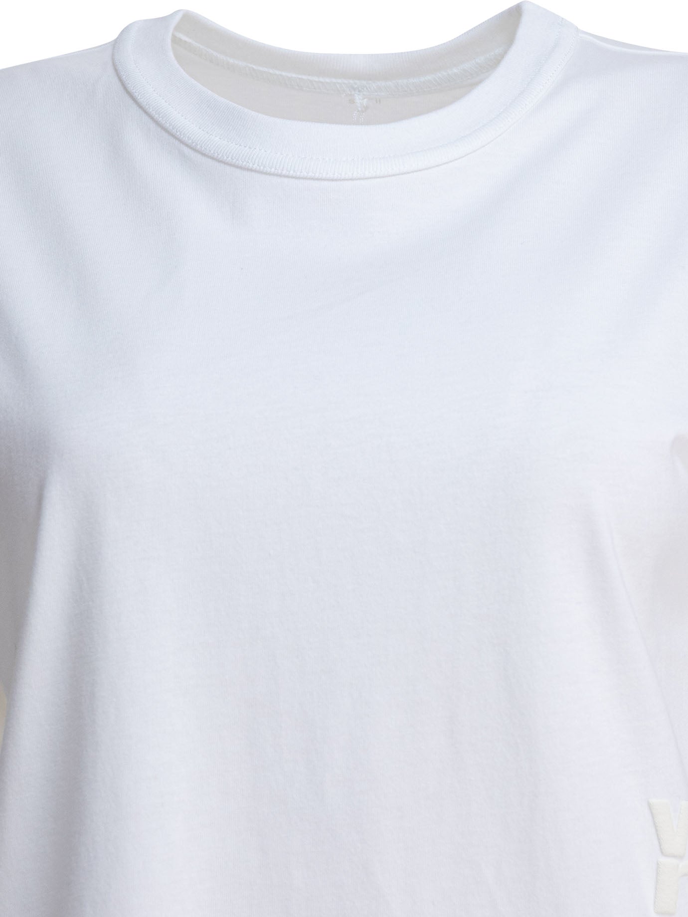 Alexander Wang Essential Jsy Ss Tee W/ Puff Logo & Bound Neck