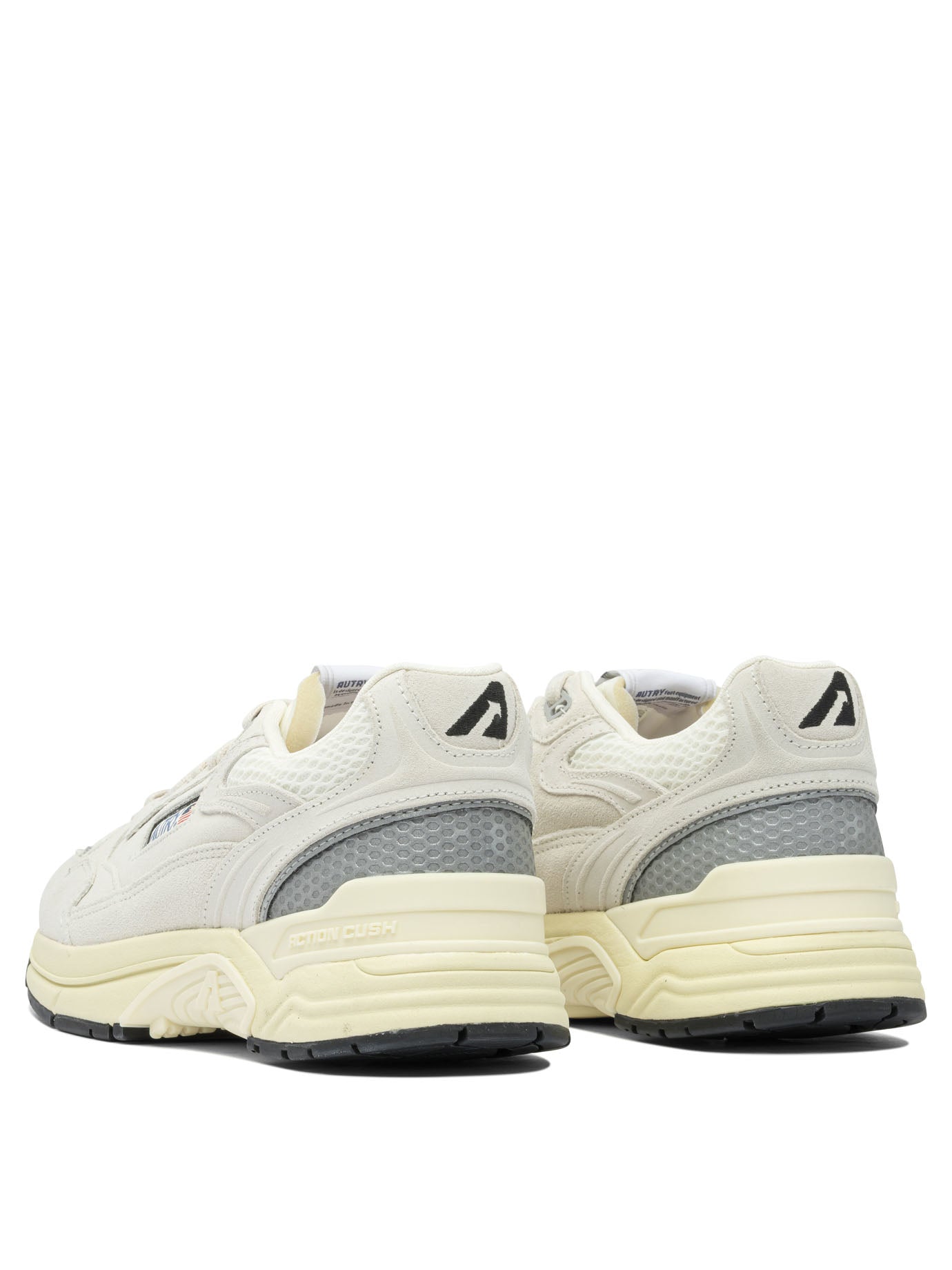 Autry Hyperway Low Man Suede/Mesh Wht/Silv